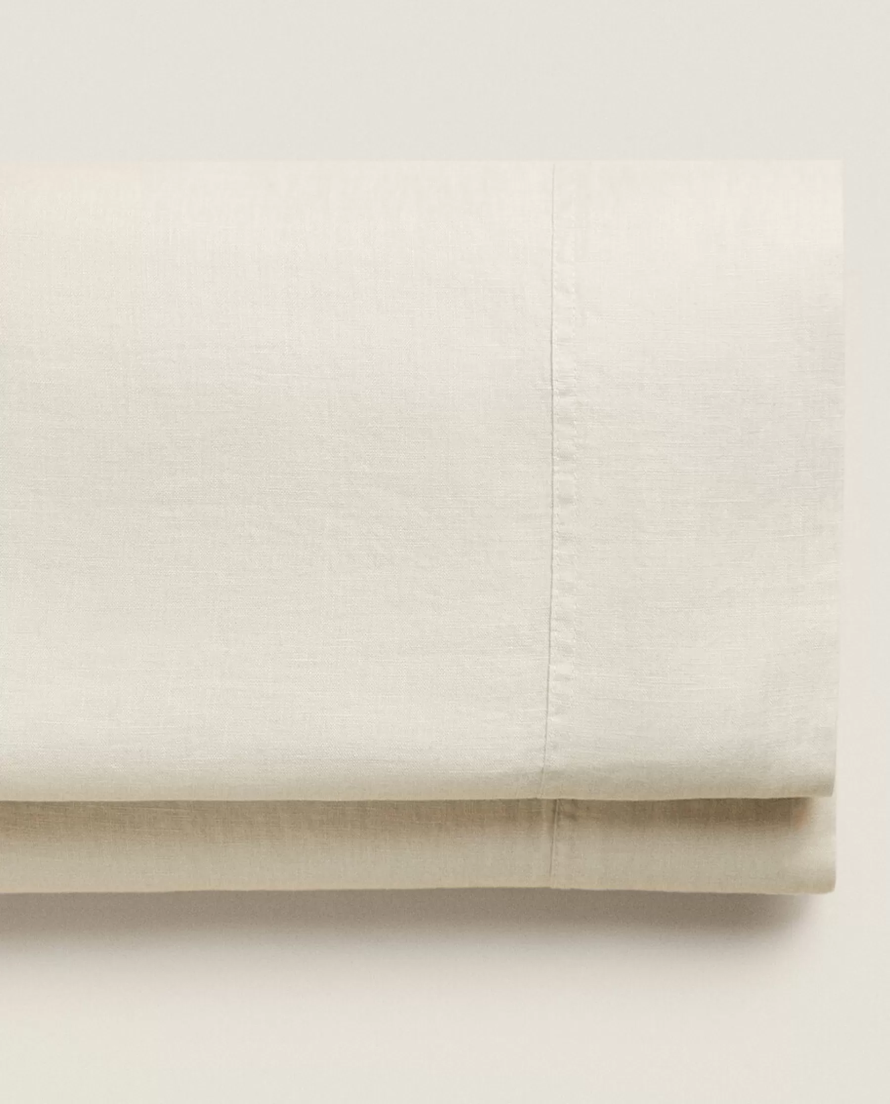 ZARA Home (140 Gsm) Washed Linen Flat Sheet | Flat Sheets