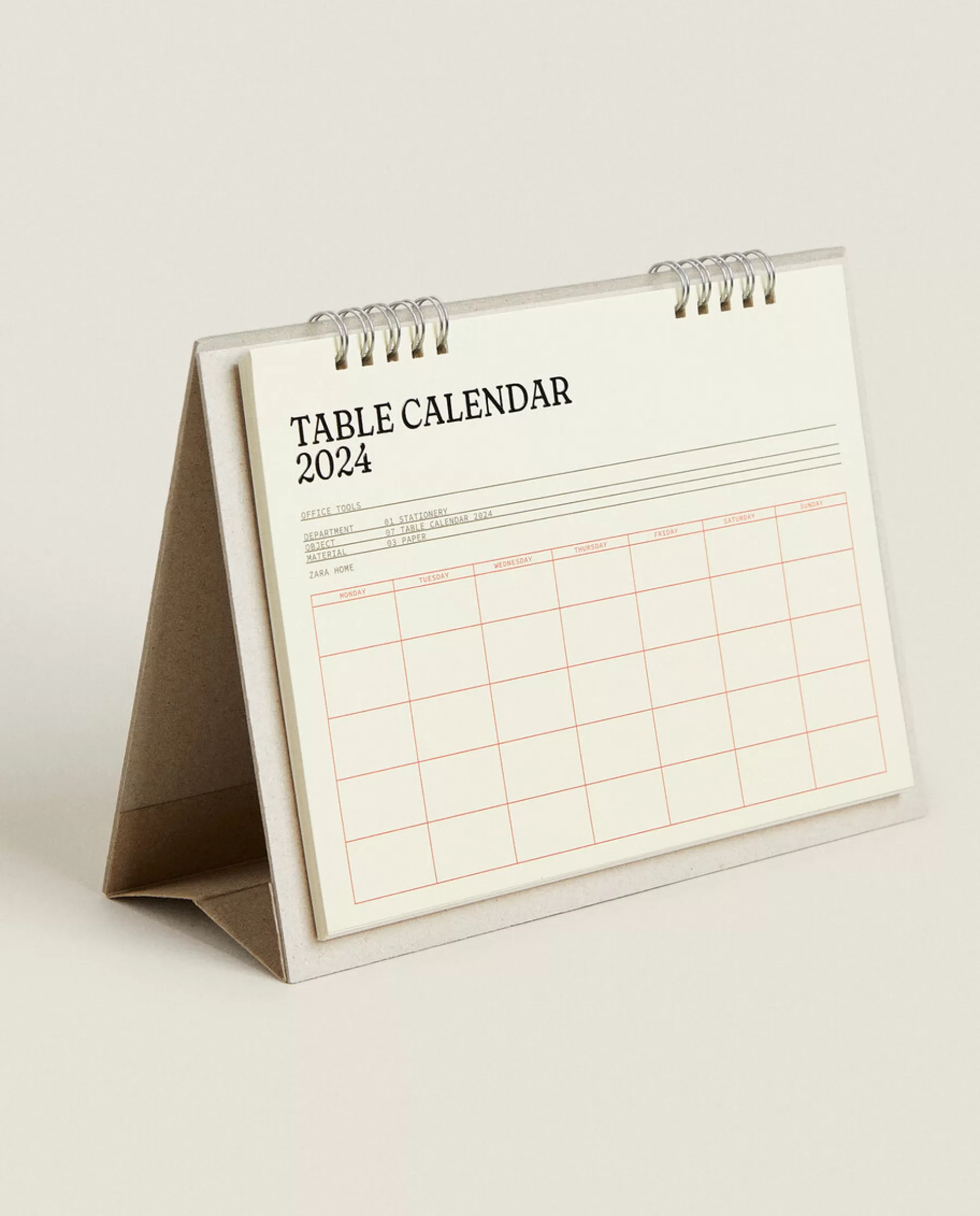 ZARA Home 2024 Desk Calendar | Stationery