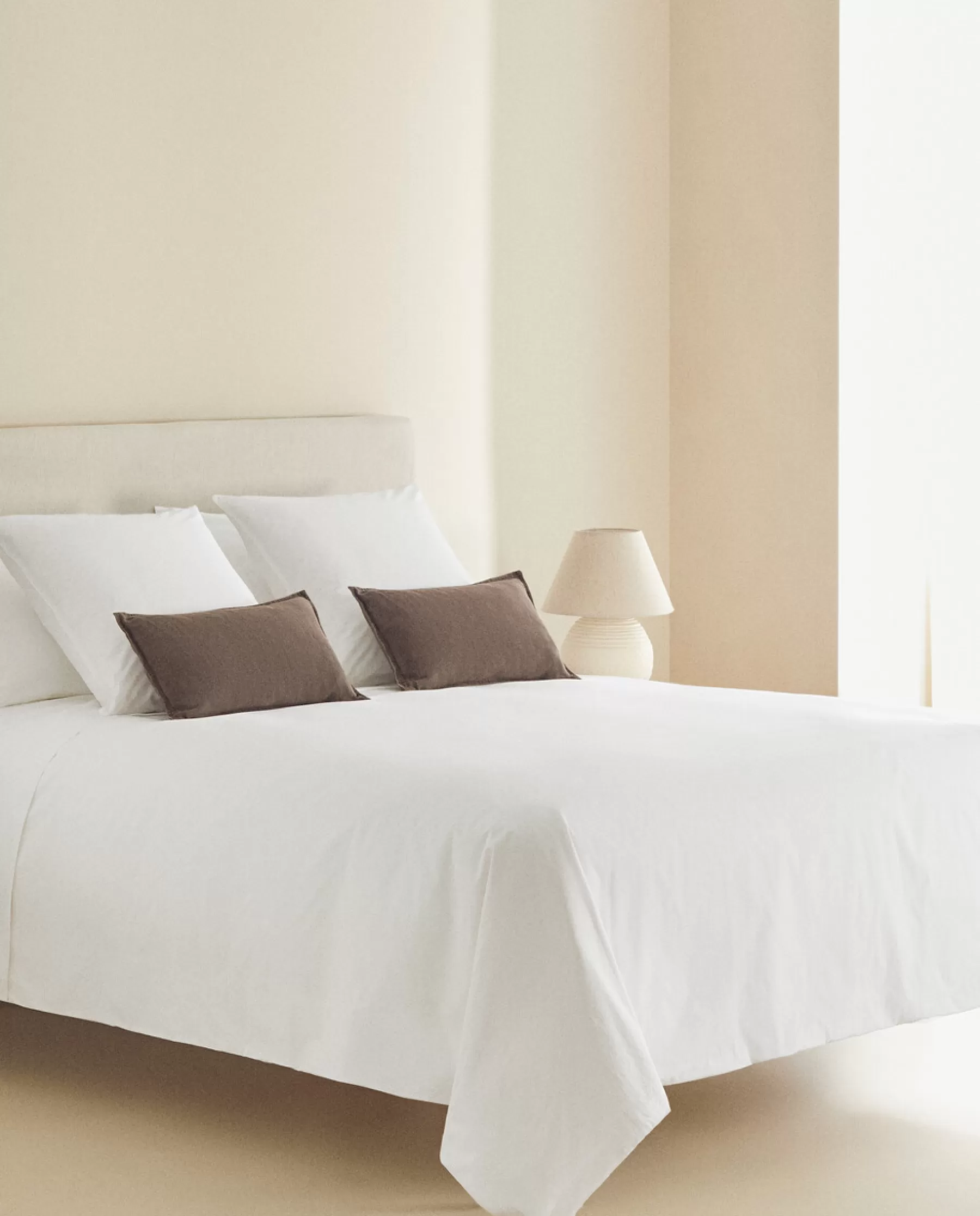 ZARA Home (300 Thread Count) Cotton Percale Flat Sheet | Flat Sheets