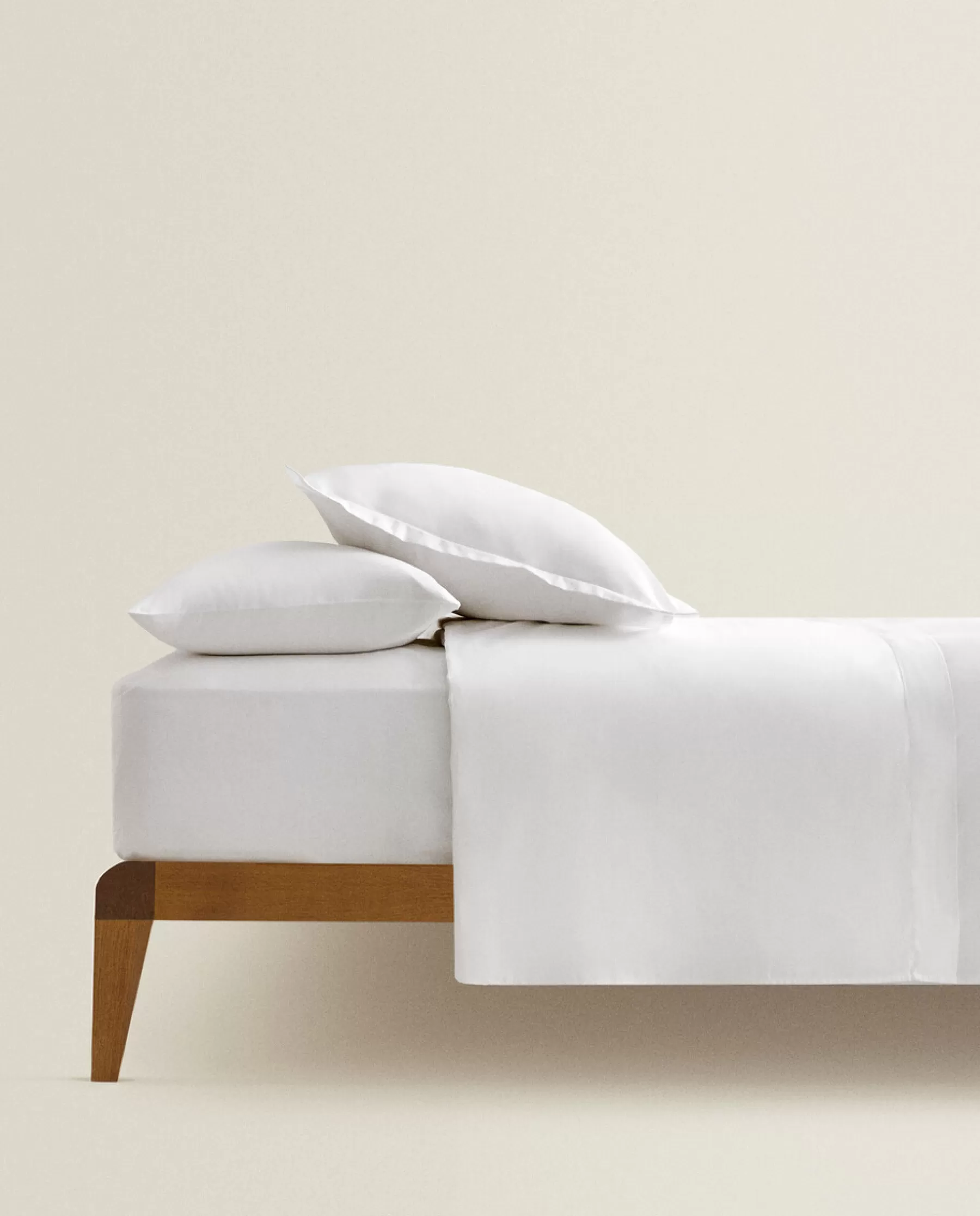 ZARA Home (300 Thread Count) Cotton Sateen Flat Sheet | Flat Sheets