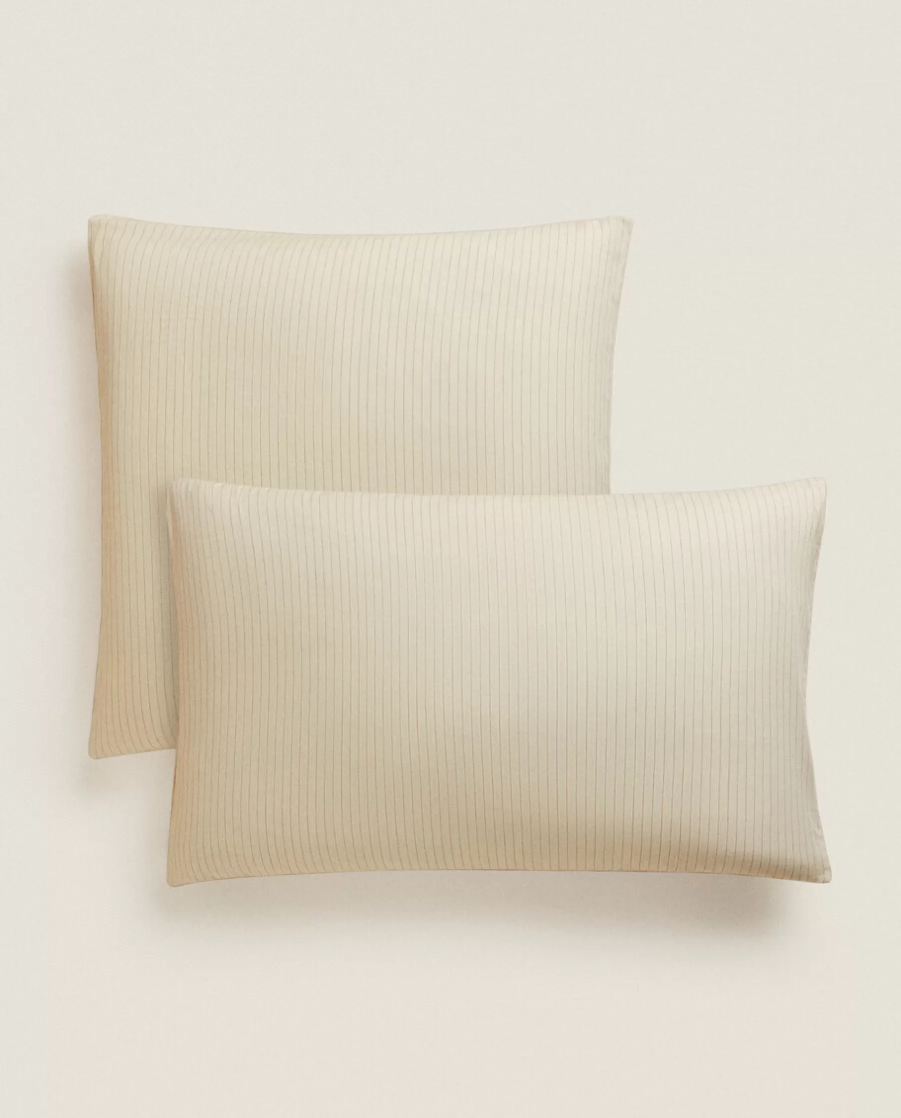 ZARA Home (300 Thread Count) Striped Washed Sateen Pillowcase | Pillowcases