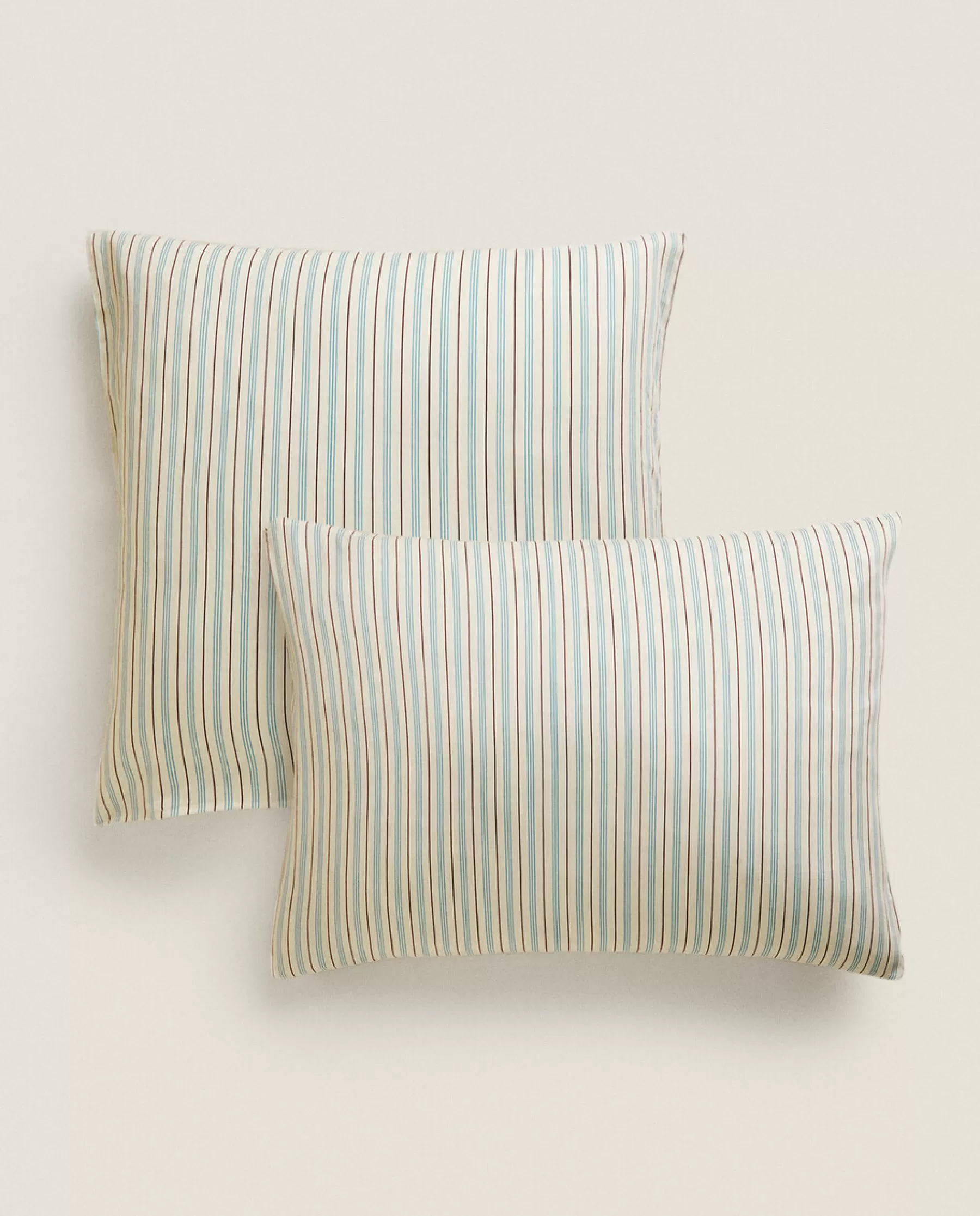 ZARA Home (300 Thread Count) Striped Washed Sateen Pillowcase | Pillowcases