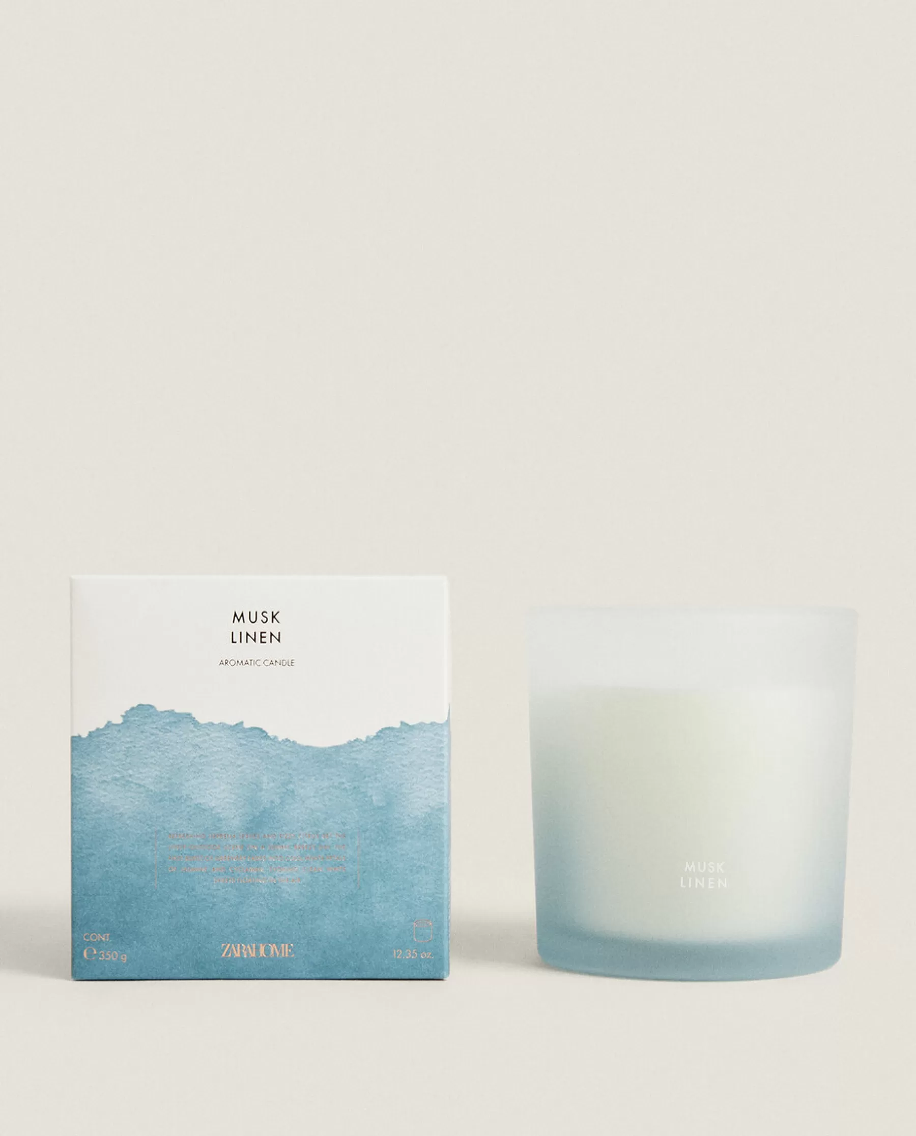 ZARA Home (350 G) Musk Linen Scented Candle | Candles