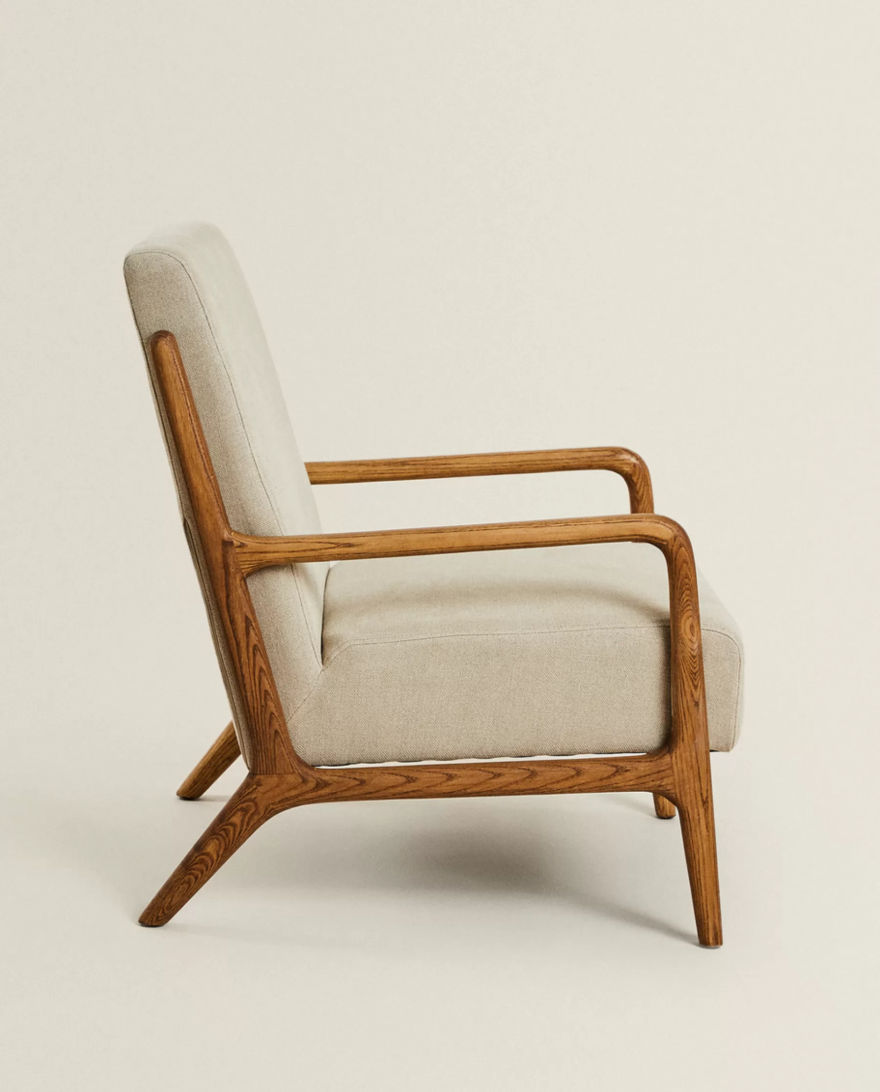 ZARA Home Ash Wood And Linen Armchair | Armchairs