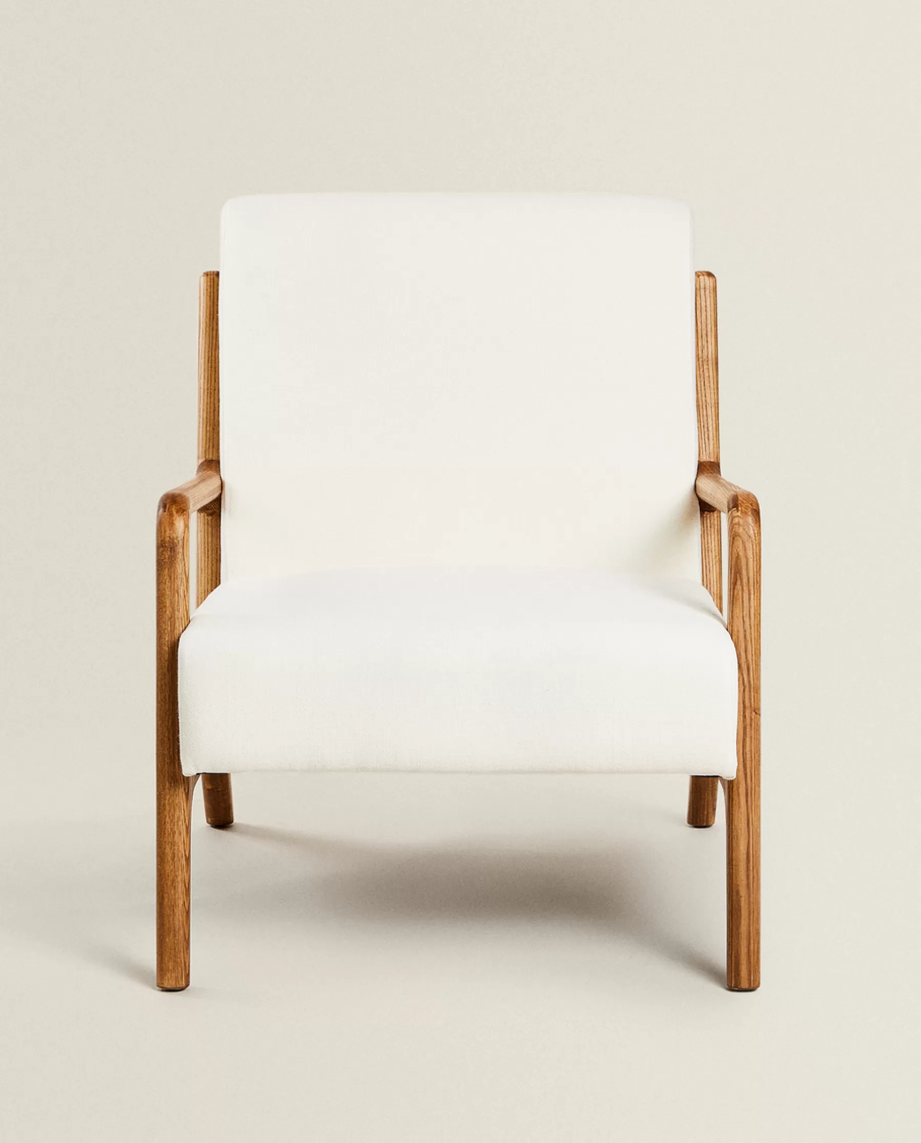 ZARA Home Ash Wood And Linen Armchair | Armchairs