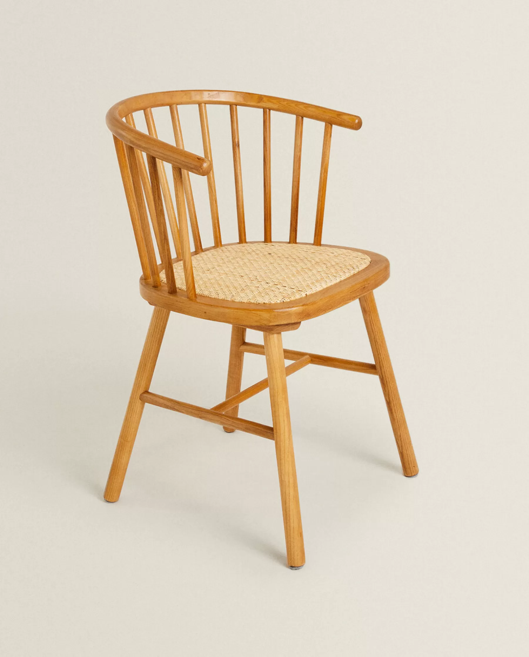 ZARA Home Ash Wood Chair With Rattan Seat | Chairs & Armchairs