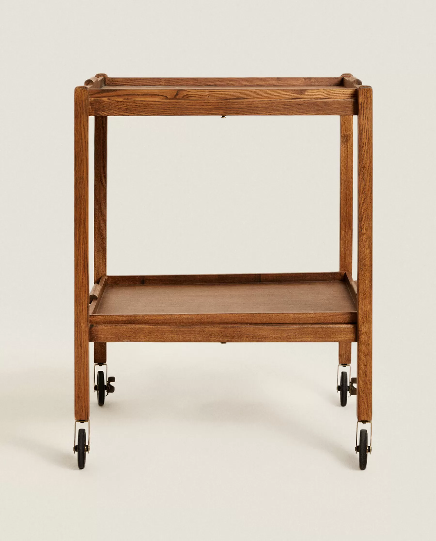 ZARA Home Ash Wood Folding Cart With Trays | Furniture