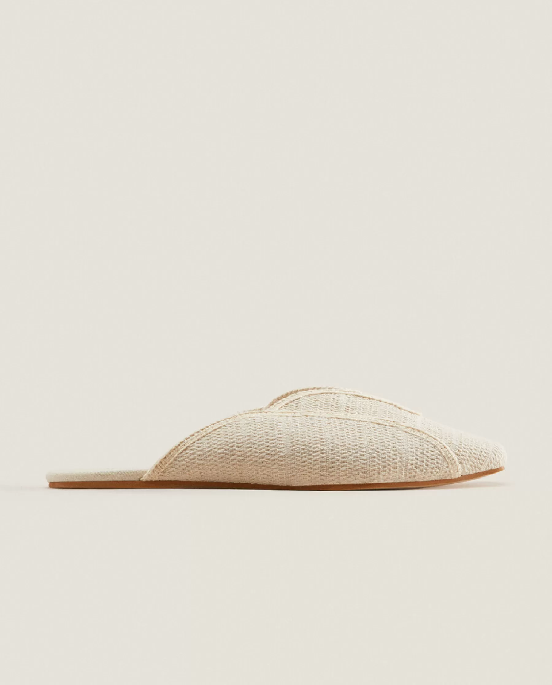 ZARA Home Babouche Slippers With Detailing | Woman