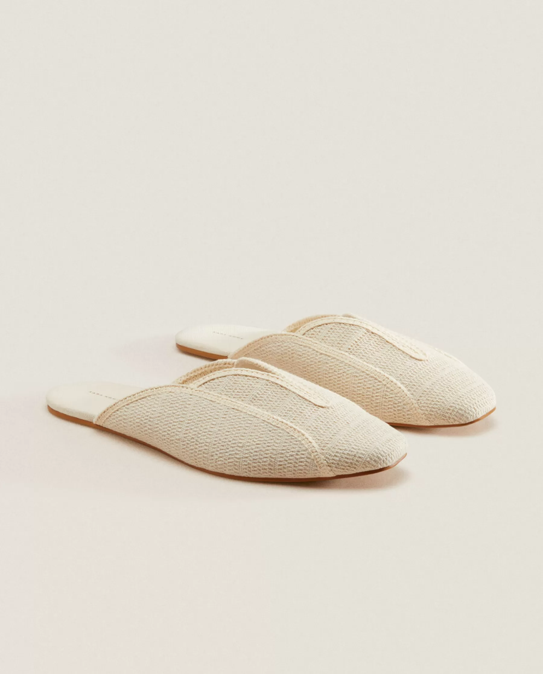 ZARA Home Babouche Slippers With Detailing | Woman