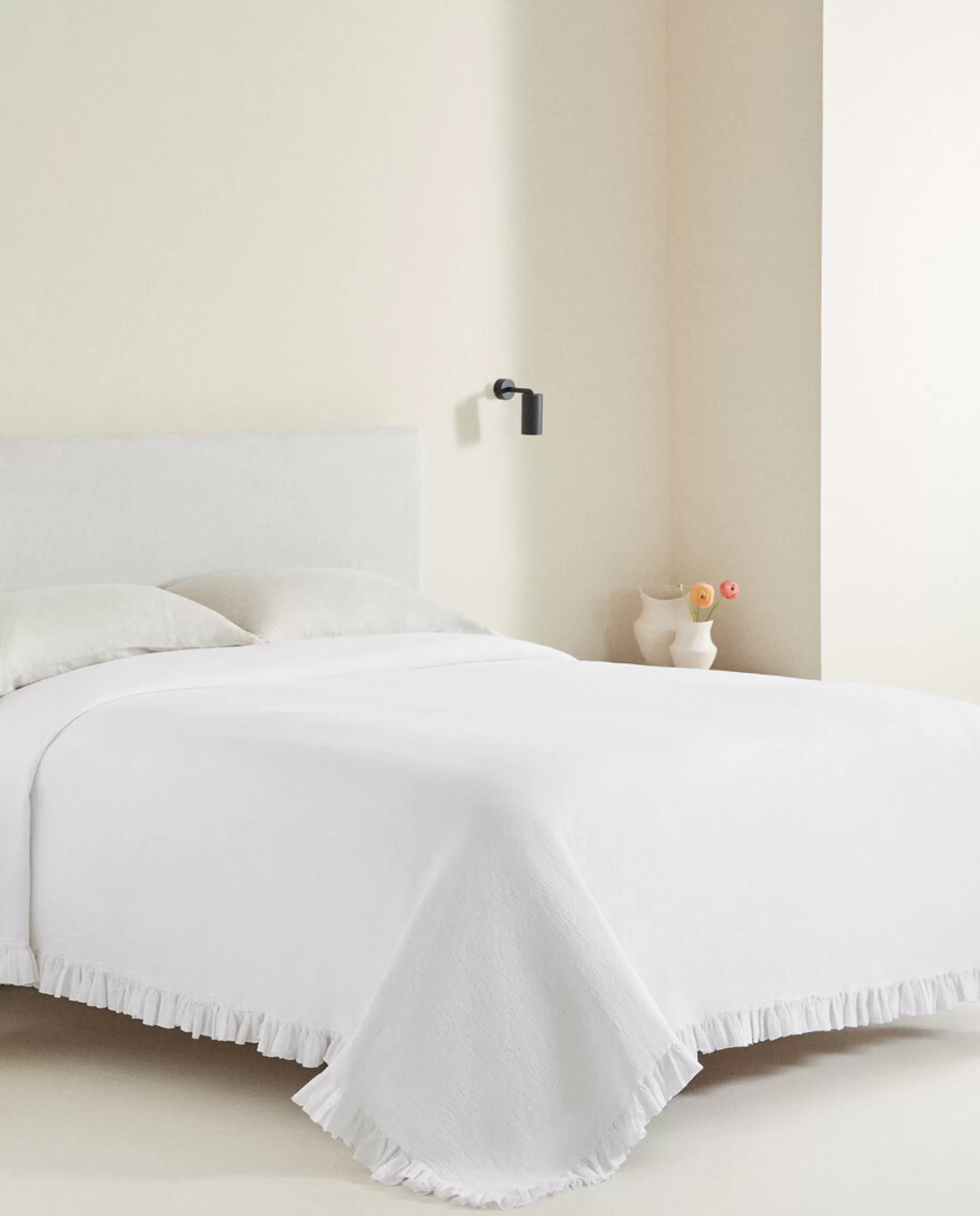 ZARA Home Bedspread With Pleated Ruffle | Bedspreads