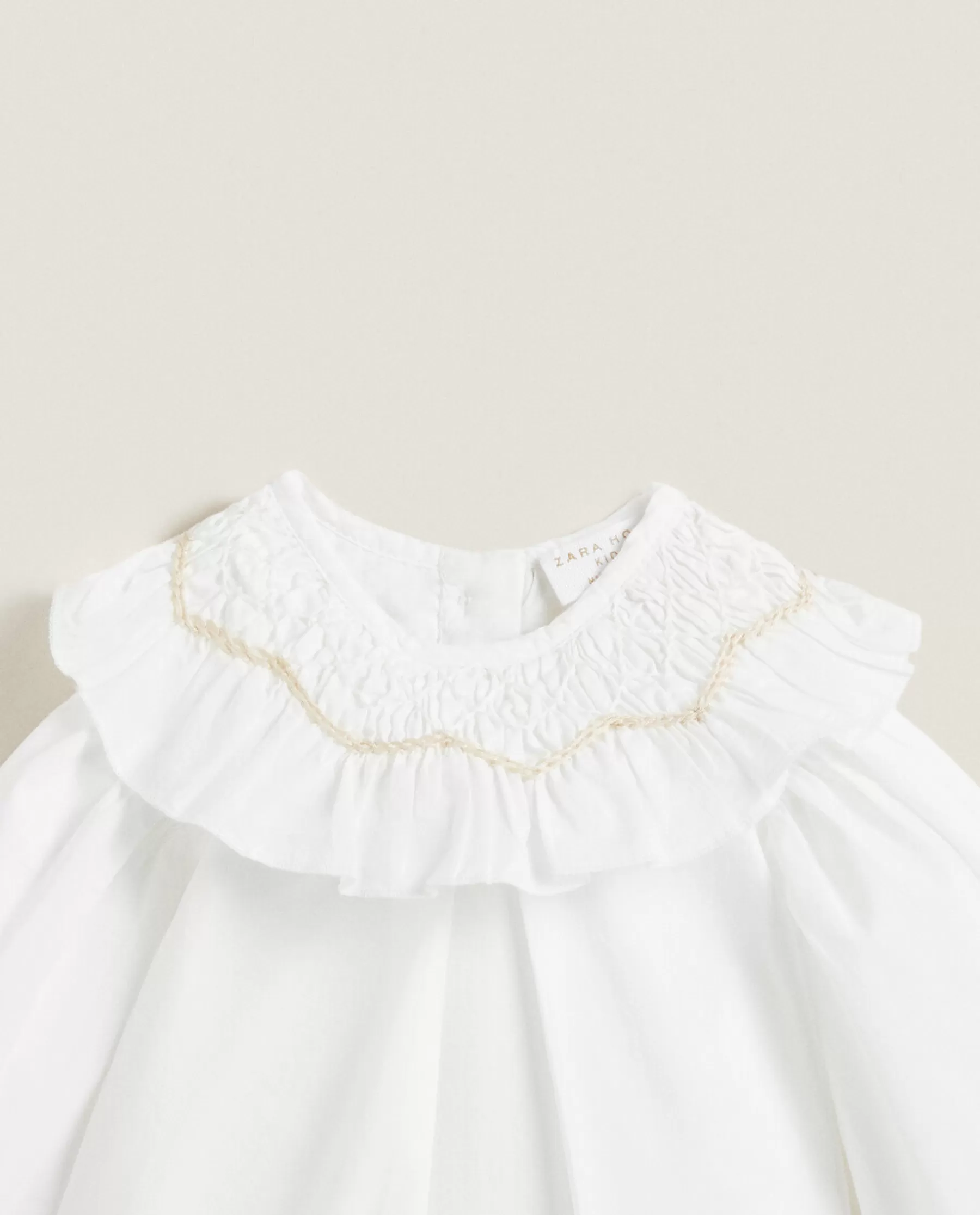 ZARA Home Bodysuit With Embroidered Collar | Clothing And Footwear