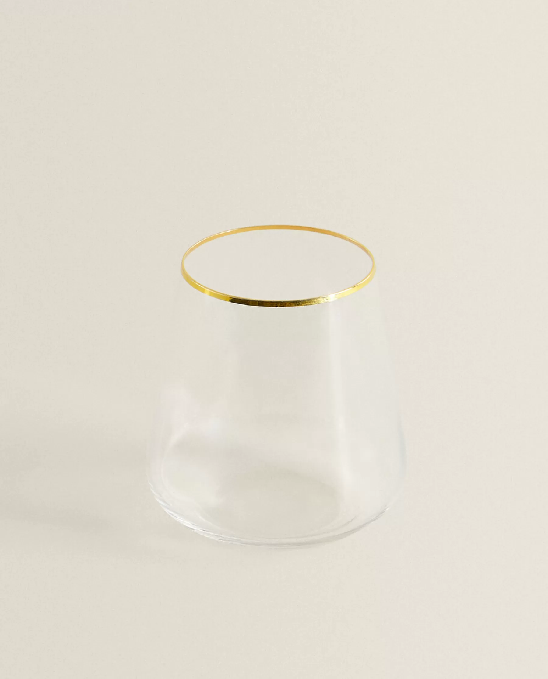 ZARA Home Bohemia Crystal Gold-Rimmed Tumbler | Tumblers