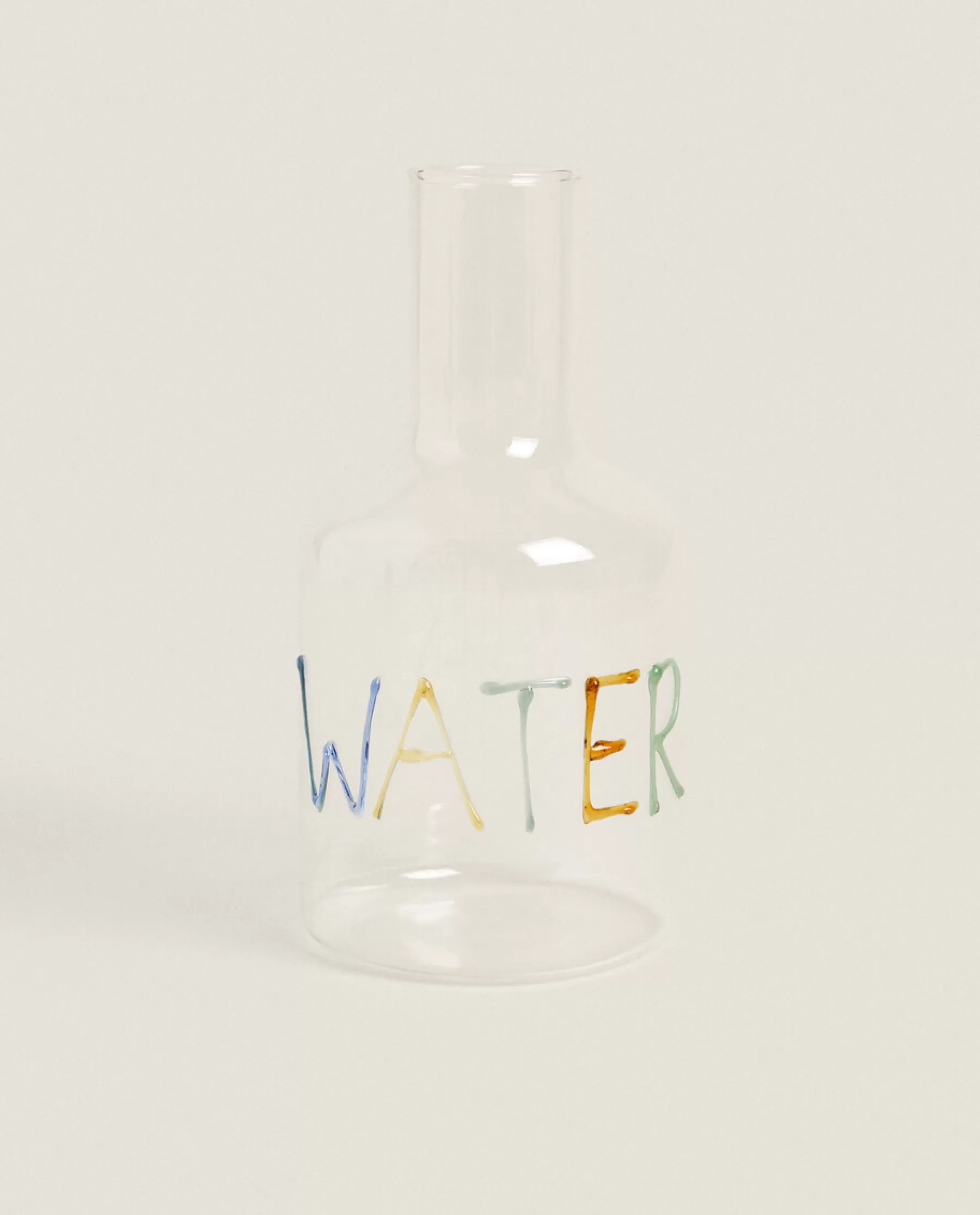 ZARA Home Borosilicate Glass Bottle With Letters | Borosilicate Glass