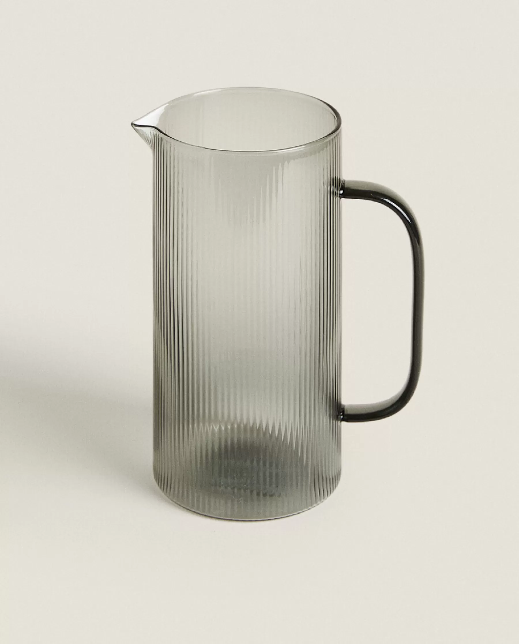 ZARA Home Borosilicate Glass Pitcher With Line Design | Borosilicate Glass