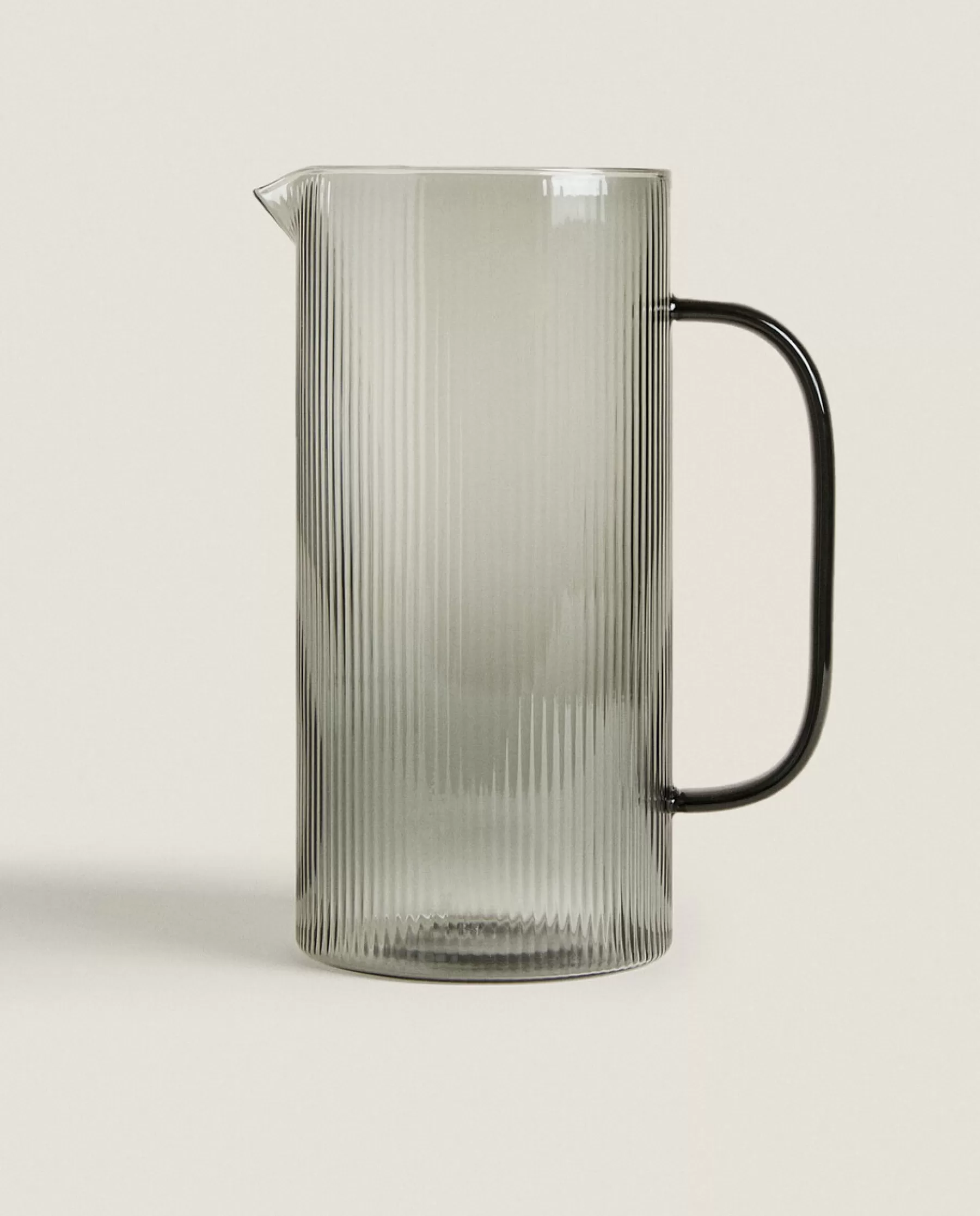 ZARA Home Borosilicate Glass Pitcher With Line Design | Borosilicate Glass