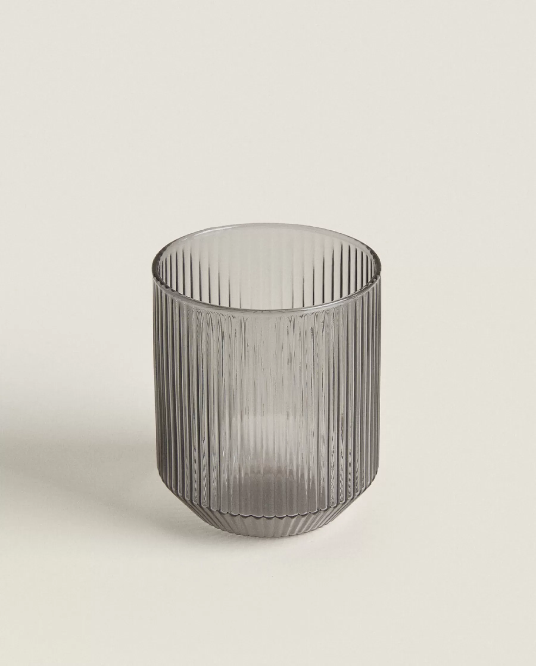 ZARA Home Borosilicate Glass Tumbler With Raised Lines | Tumblers