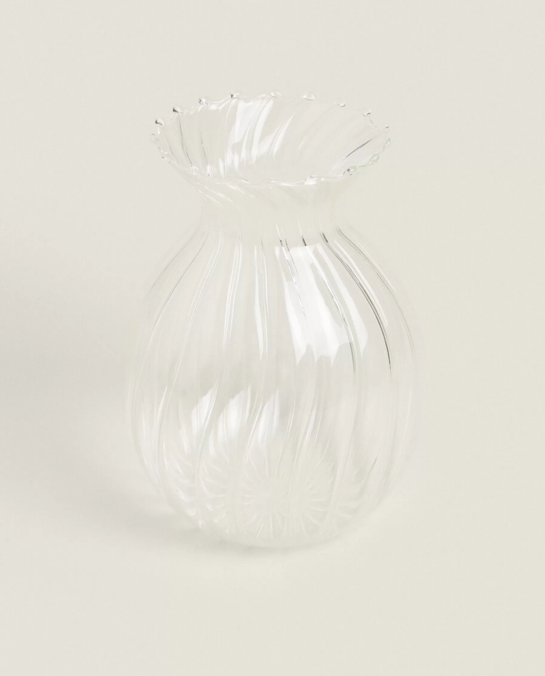 ZARA Home Borosilicate Glass Vase With Lines | Vases