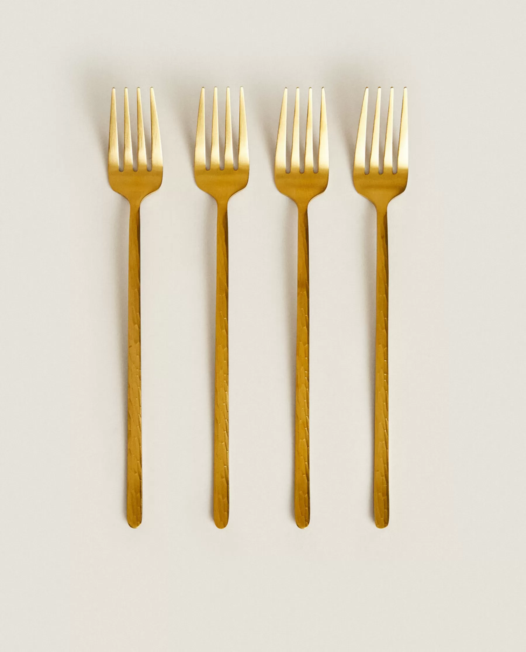 ZARA Home Box 4 Forks With Hammered Handle | Cutlery