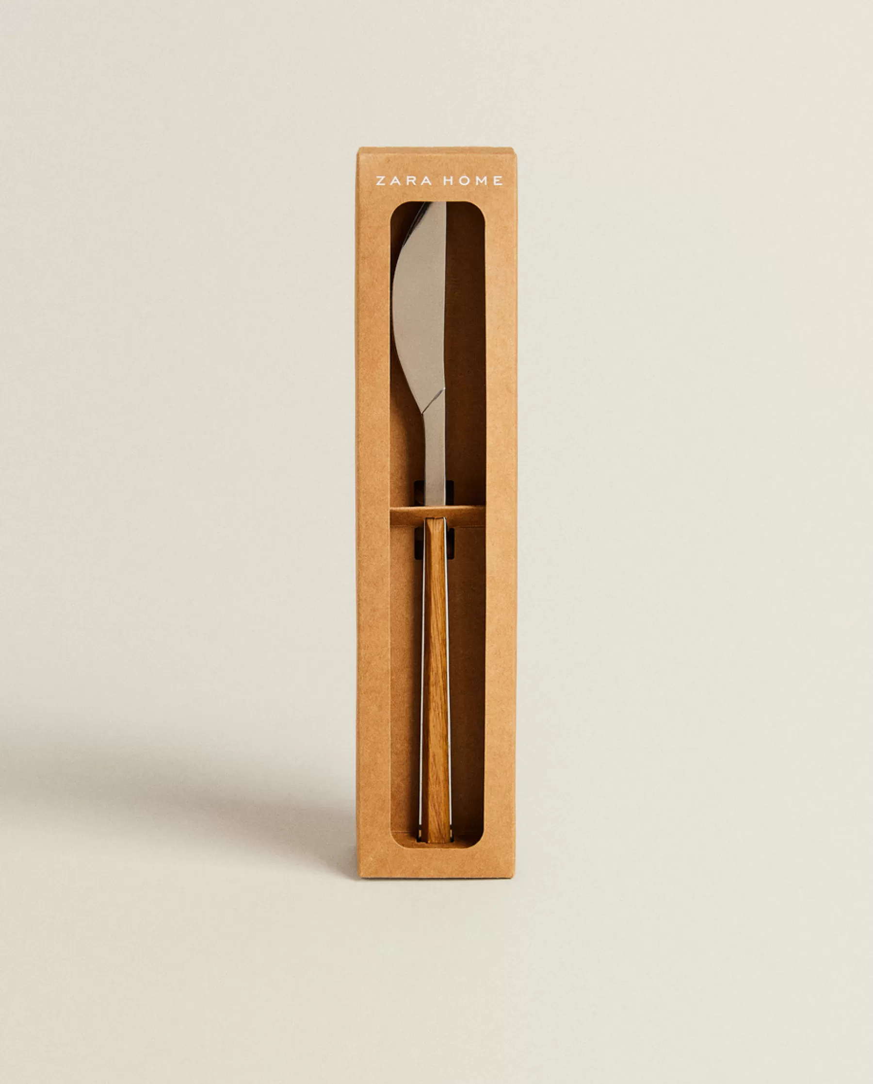 ZARA Home Box 4 Knives With Wood Pattern Handle | Cutlery