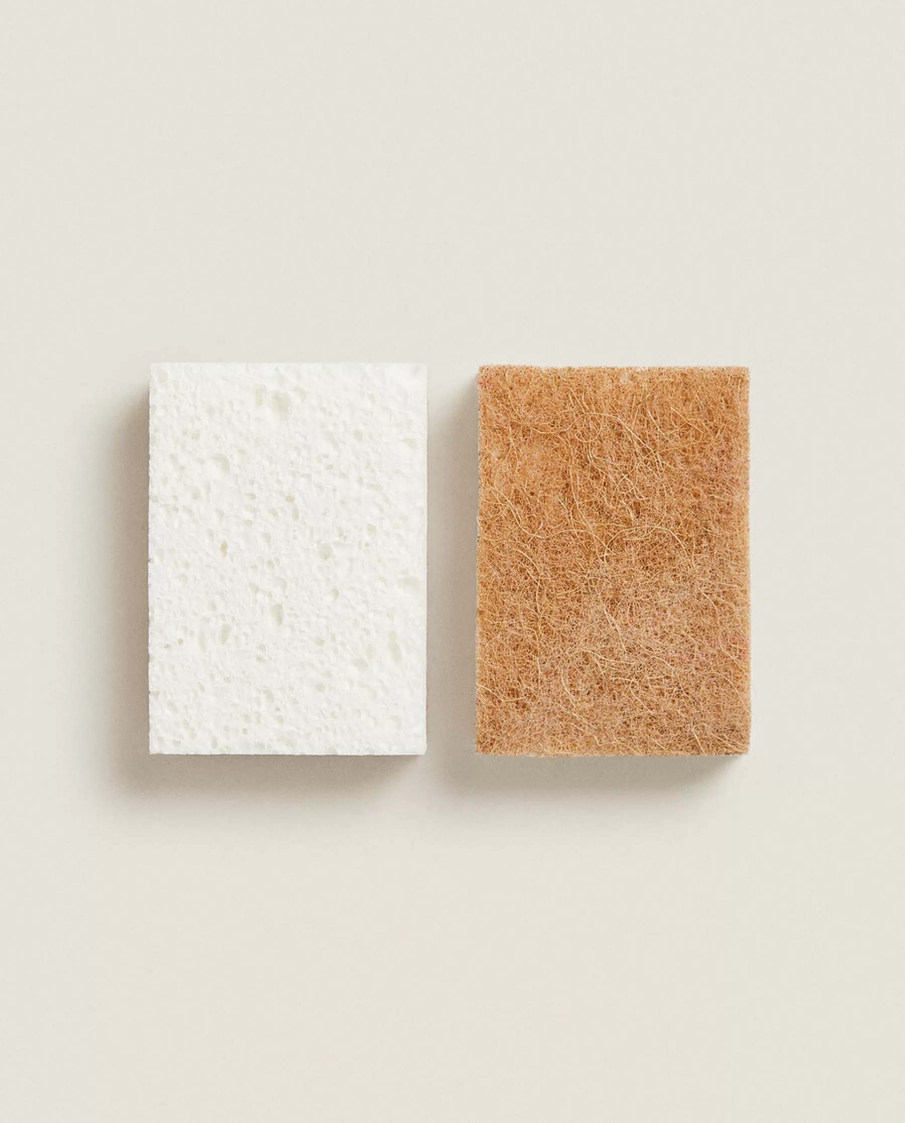 ZARA Home Cellulose And Fiber Non-Scratch Sponges (Pack Of 2) | Cleaning