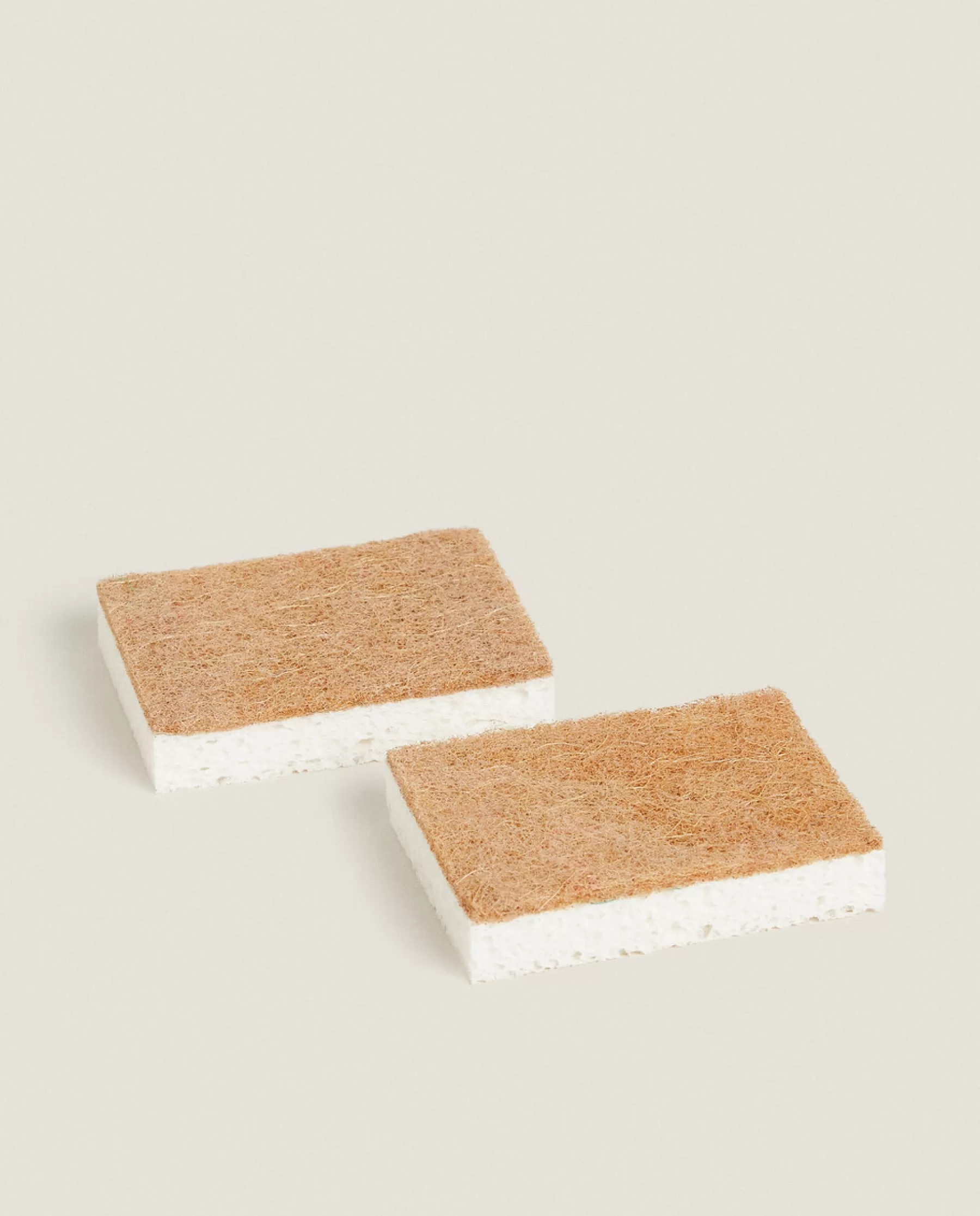 ZARA Home Cellulose And Fiber Non-Scratch Sponges (Pack Of 2) | Cleaning