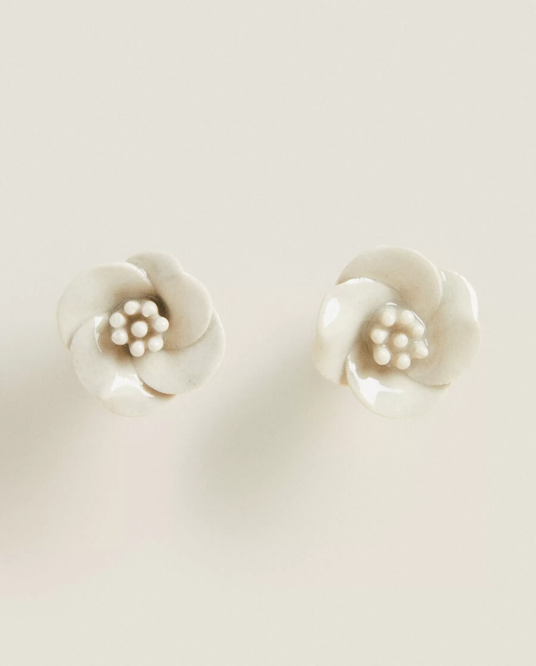 ZARA Home Ceramic Flower Door Knob (Pack Of 2) | Door Knobs