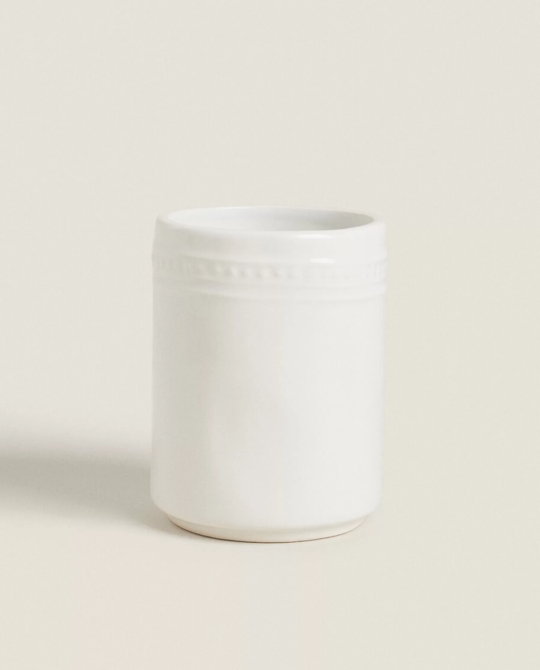 ZARA Home Ceramic Tumbler With A Raised Design | Glasses