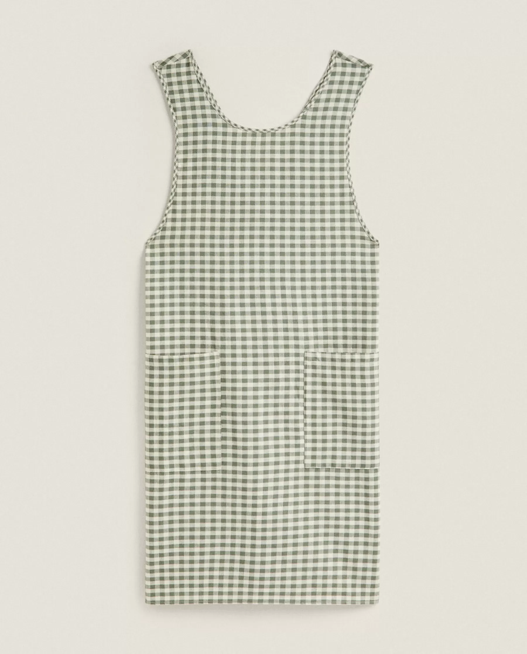 ZARA Home Check Apron With Ruffles | Kitchen Towels, Aprons And Bags