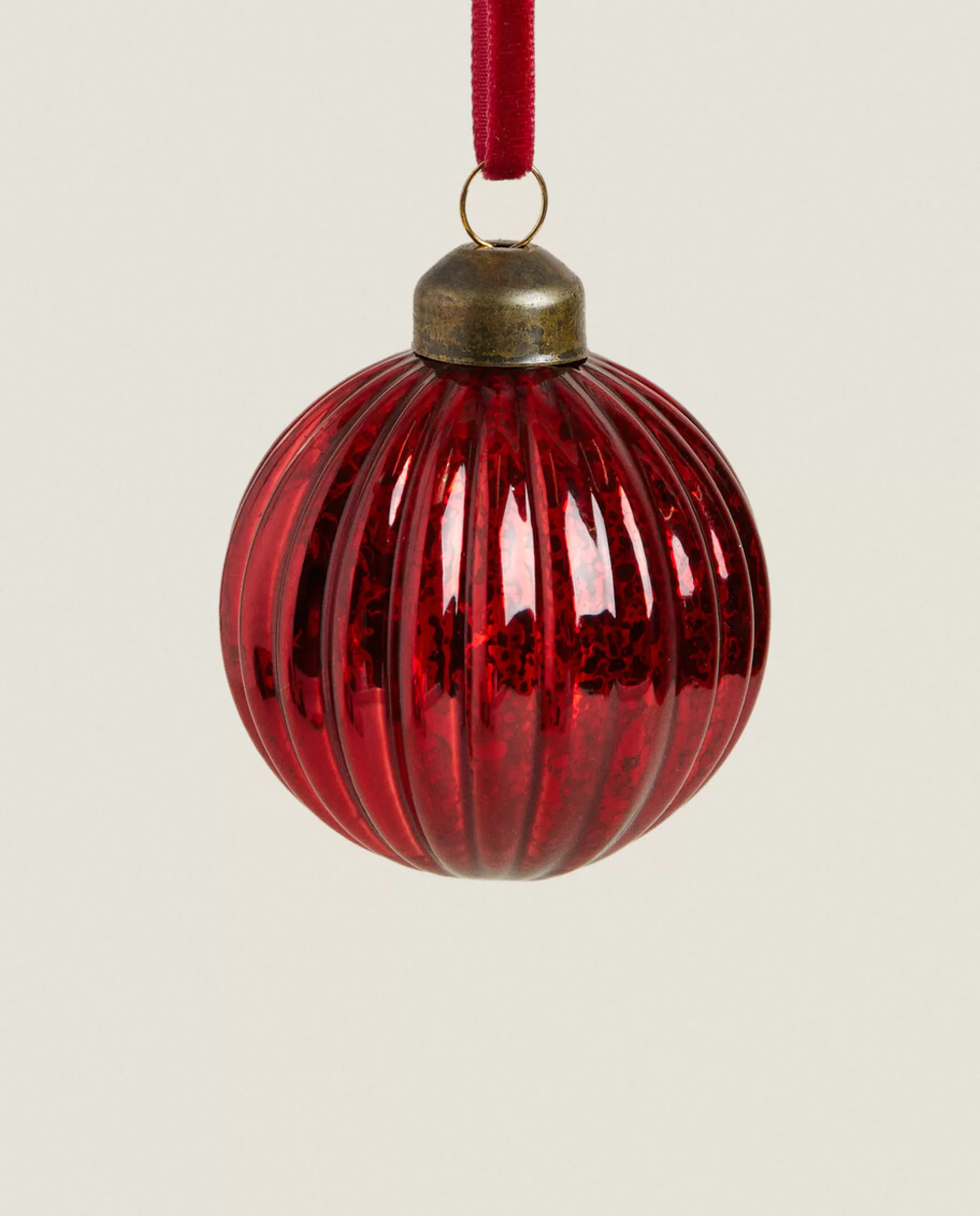 ZARA Home Christmas Spiral Glass Bauble Decoration | Decoration