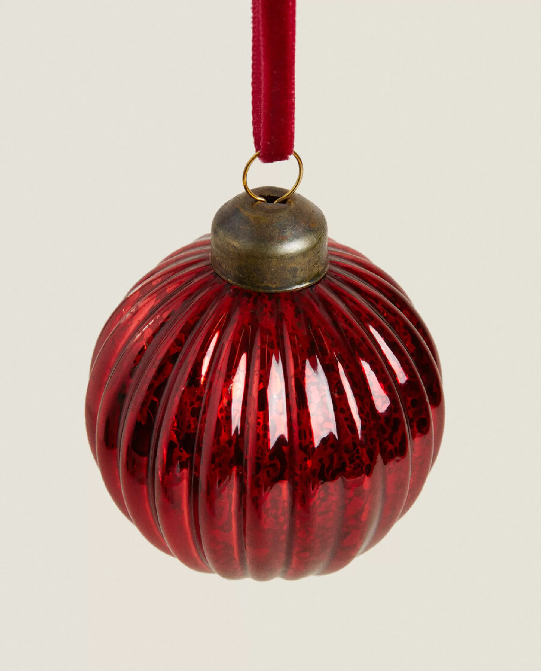 ZARA Home Christmas Spiral Glass Bauble Decoration | Decoration