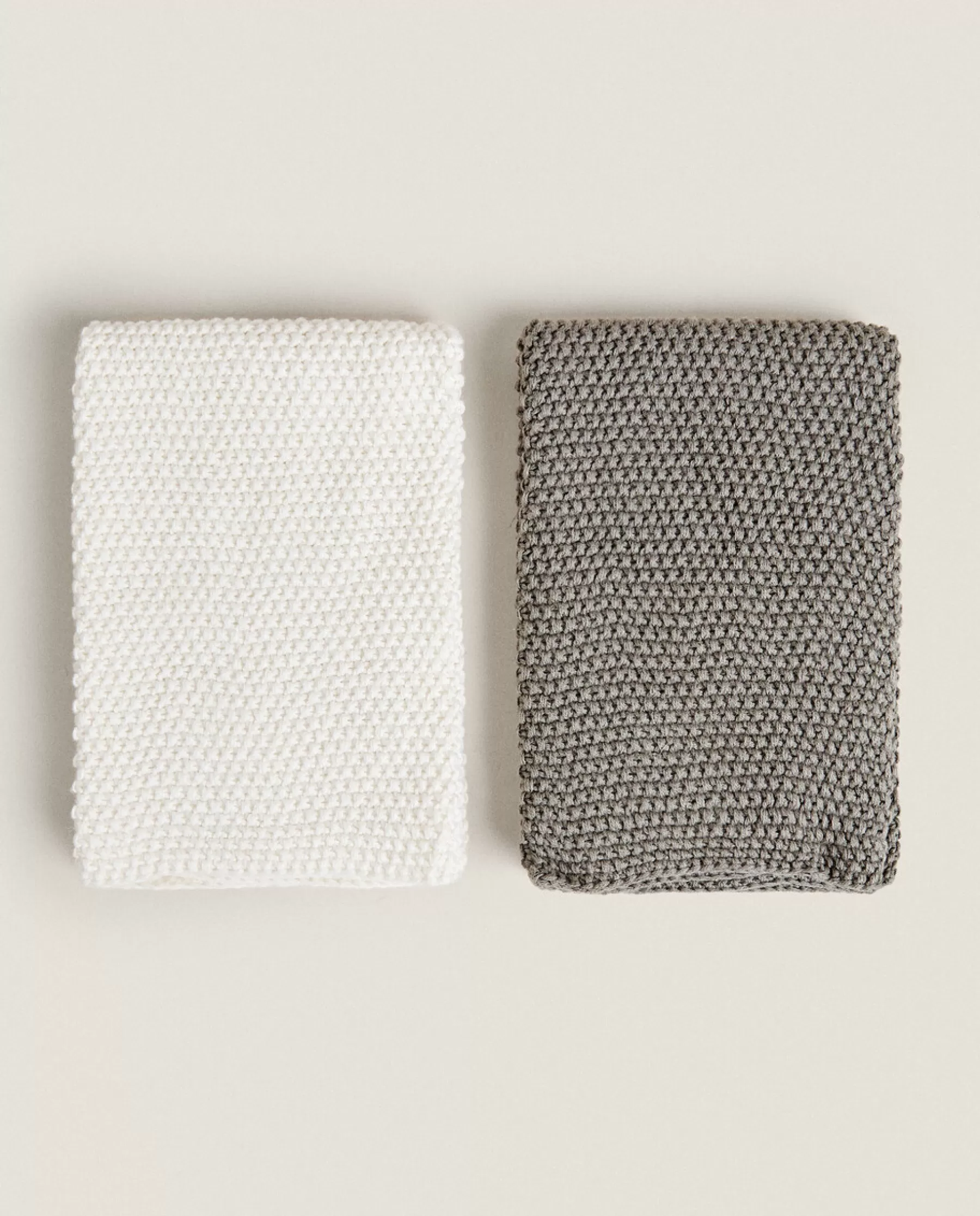 ZARA Home Chunky Knit Kitchen Towel (Pack Of 2) | Kitchen Towels, Aprons And Bags