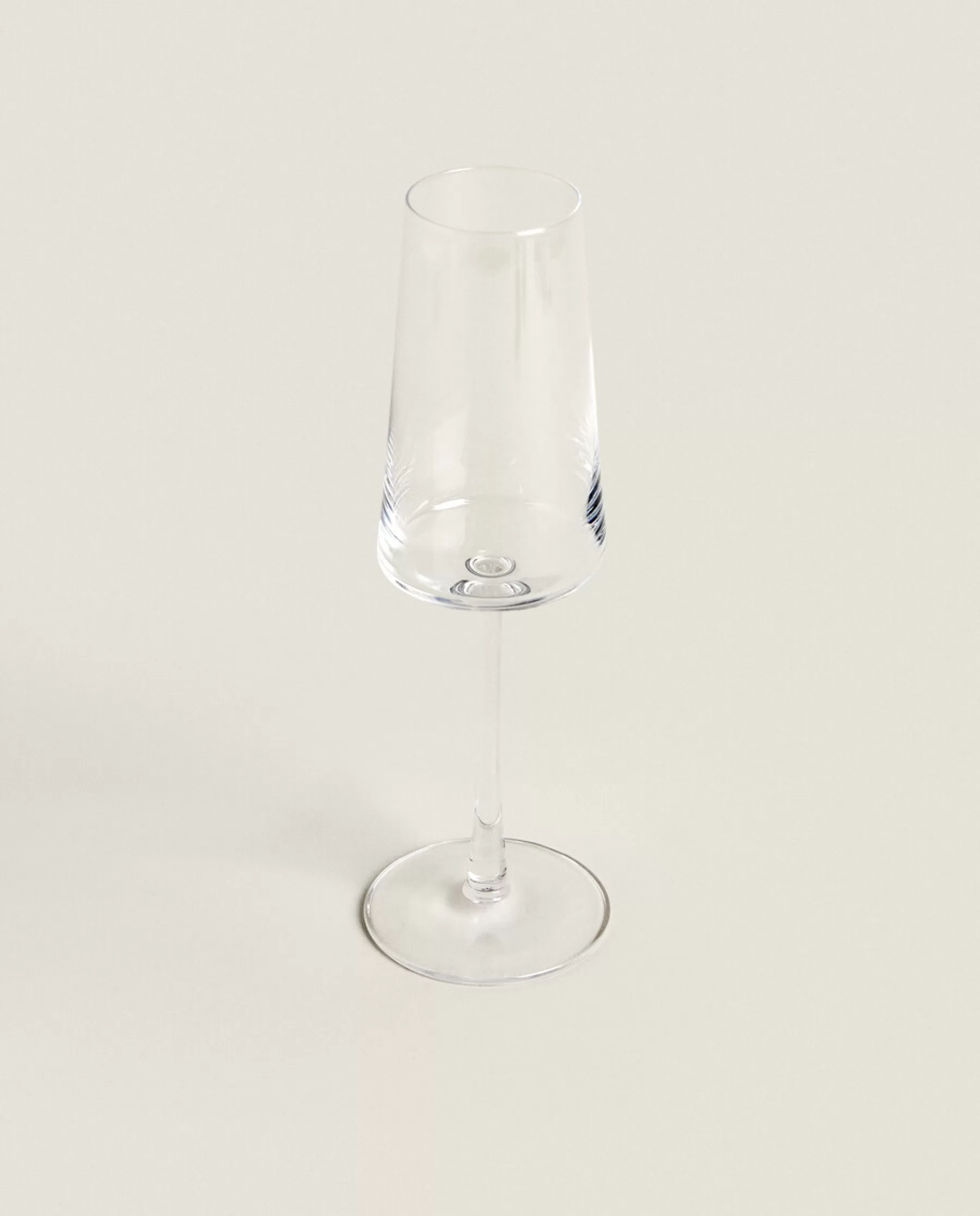 ZARA Home Conical Crystalline Flute Glass | Glasses And Flutes