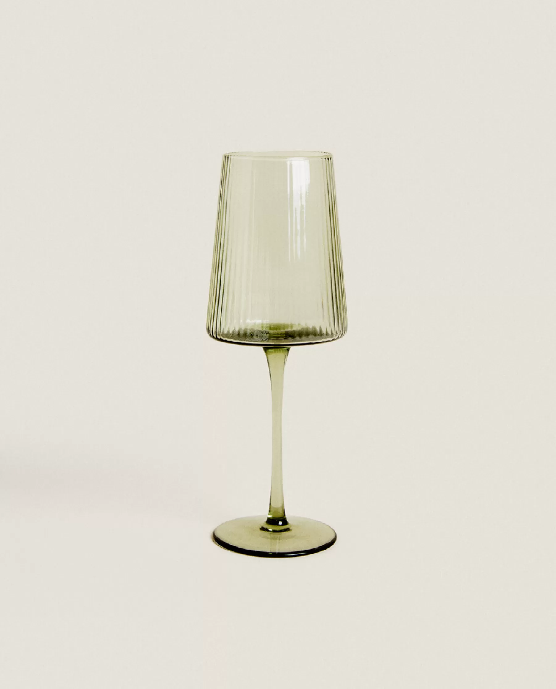 ZARA Home Conical Wine Glass With Lines | Glasses And Flutes