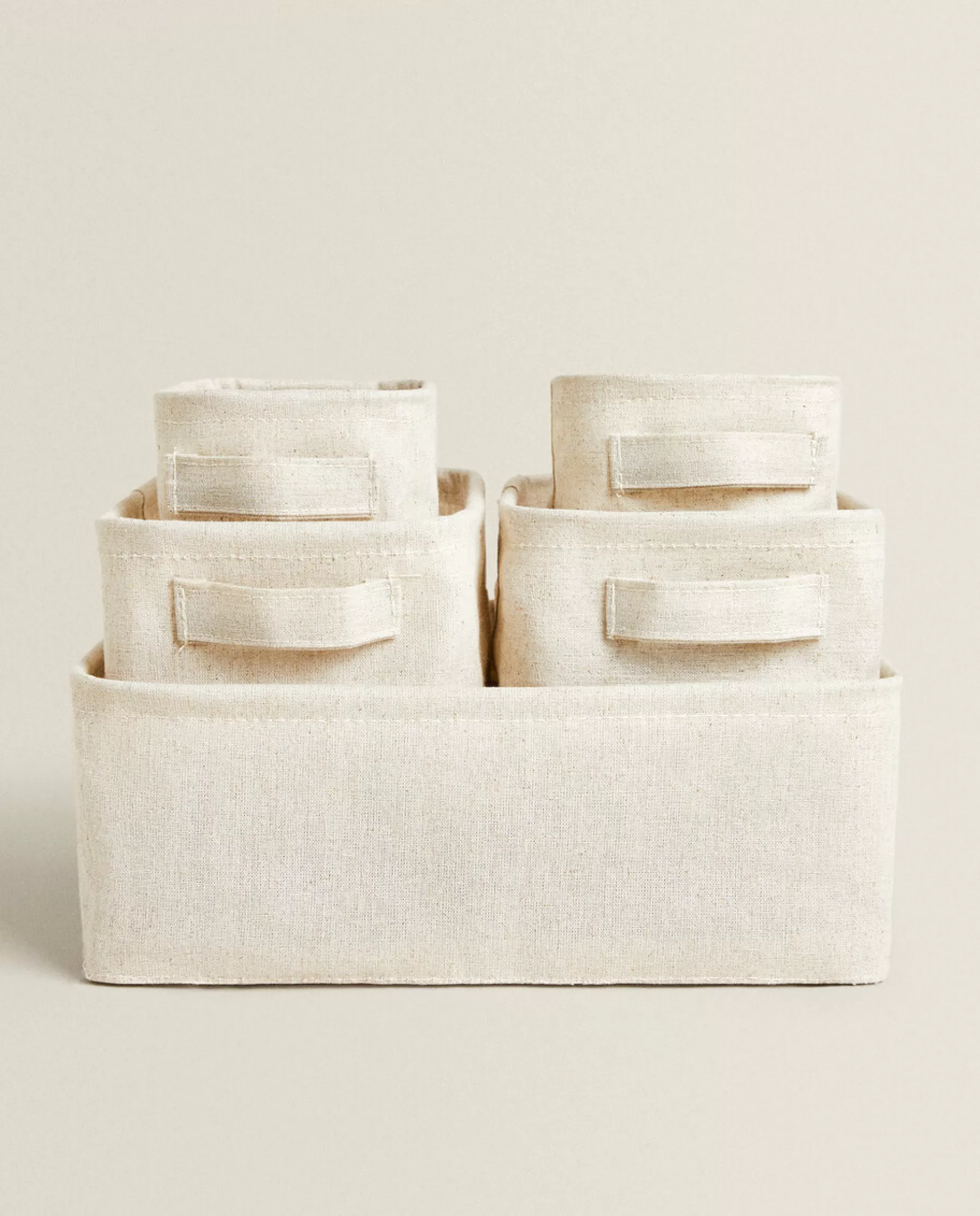 ZARA Home Cotton And Linen Organizer Box | Storage