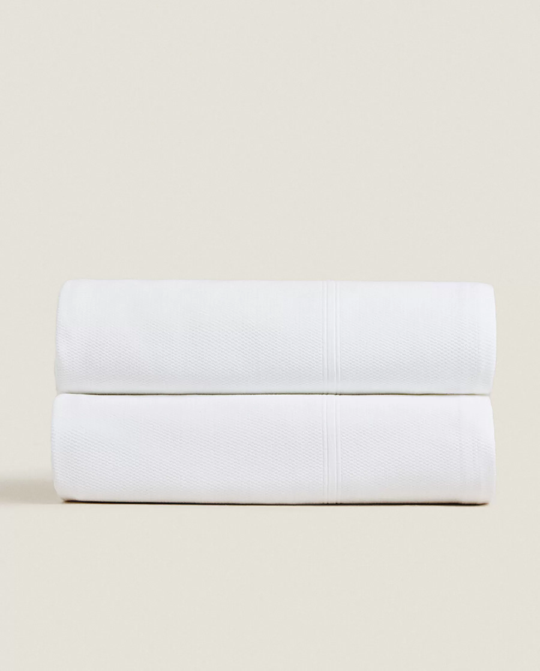 ZARA Home Cotton Bedspread With Border | Bedspreads