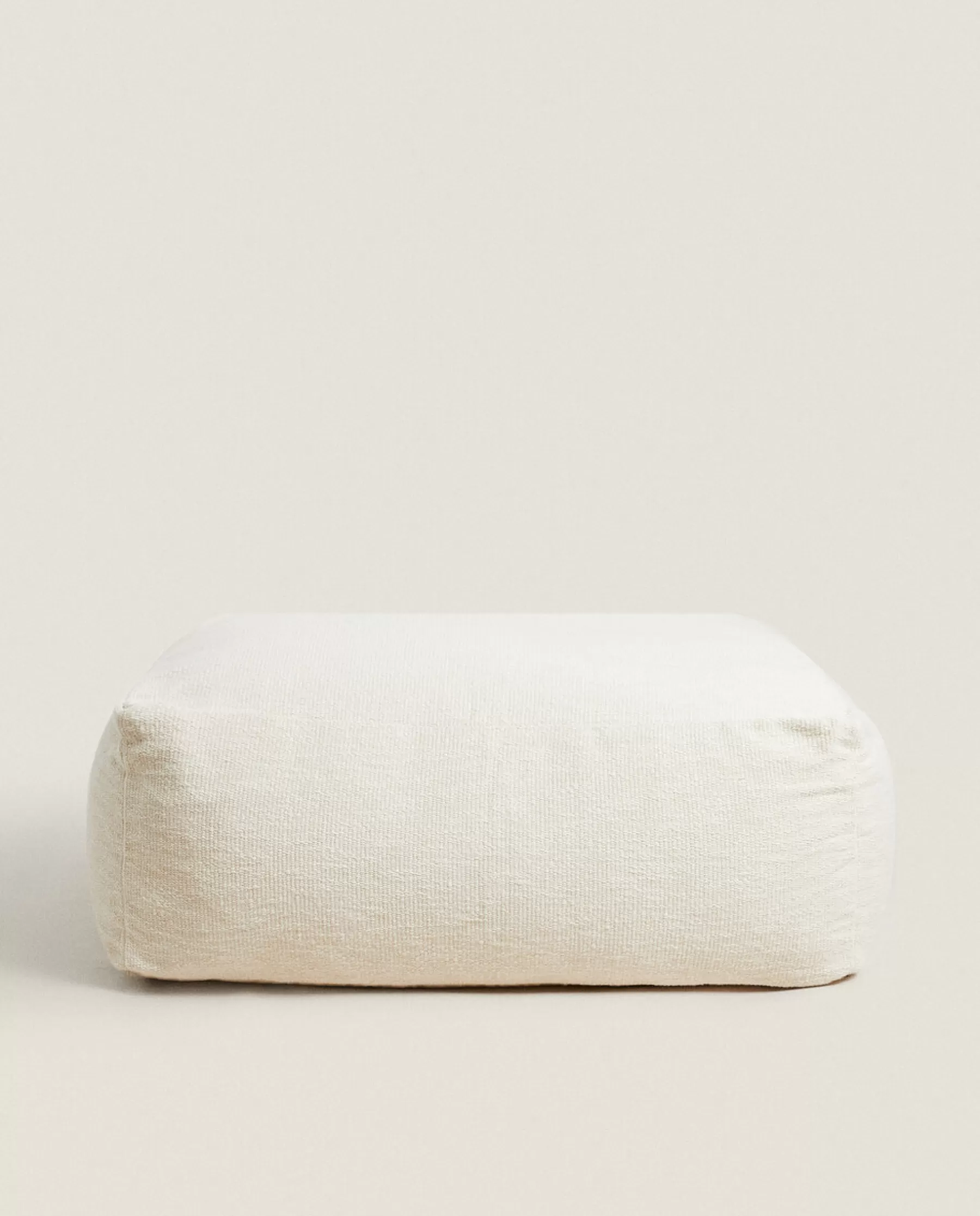 ZARA Home Cotton Boucle Pouf | Chairs & Armchairs