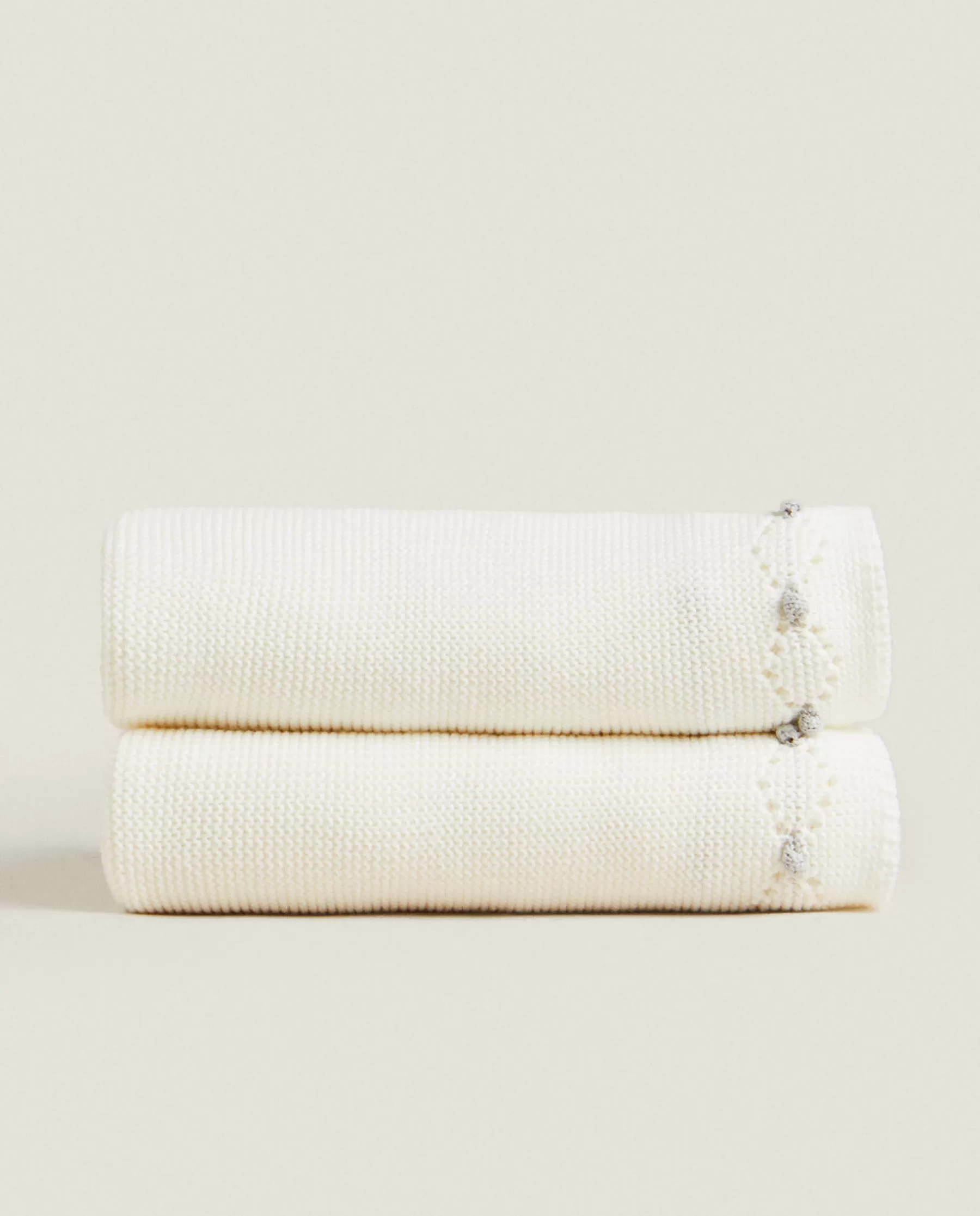 ZARA Home Cotton Knit Blanket | Crib Bedding