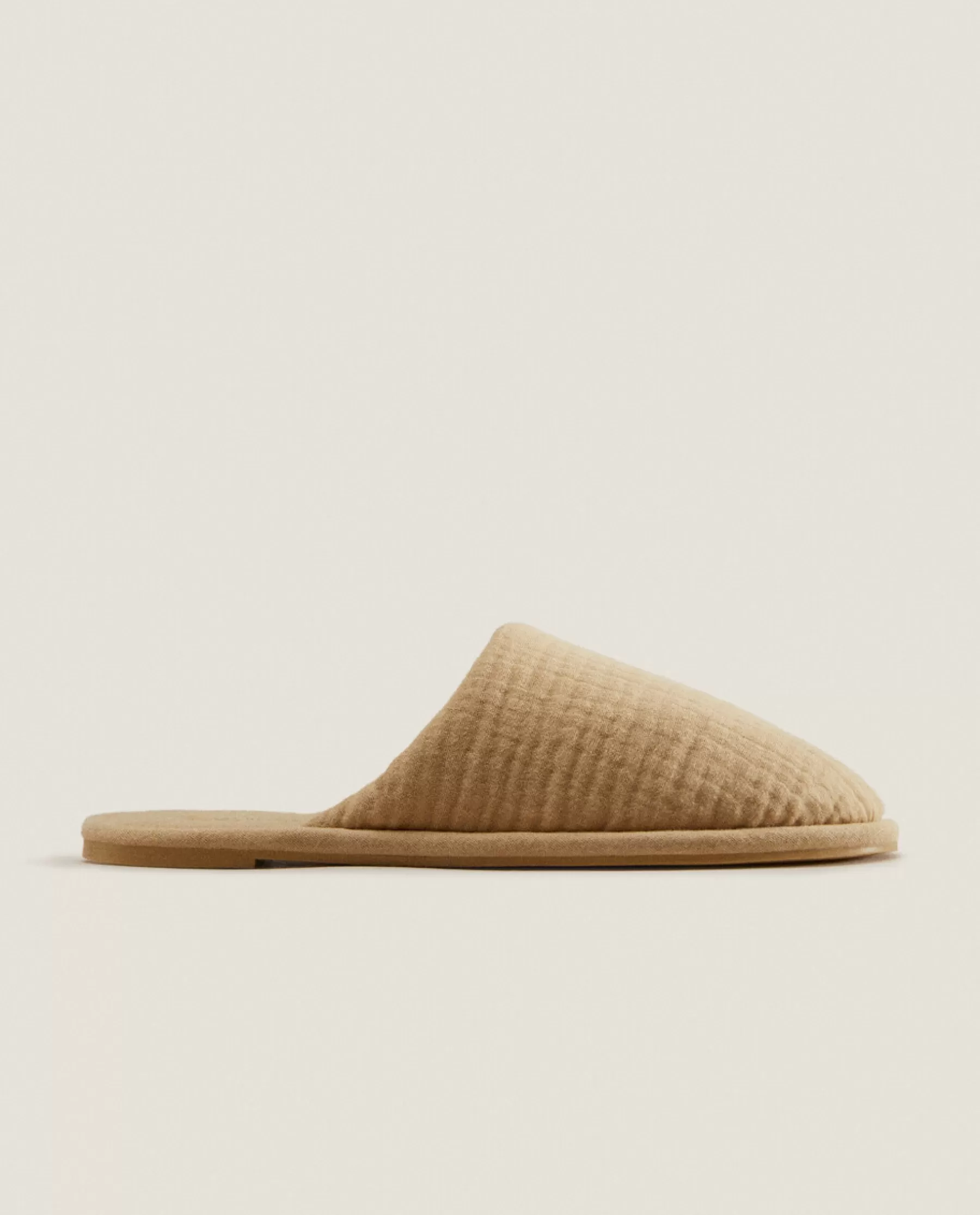 ZARA Home Cotton Muslin Slippers | Woman