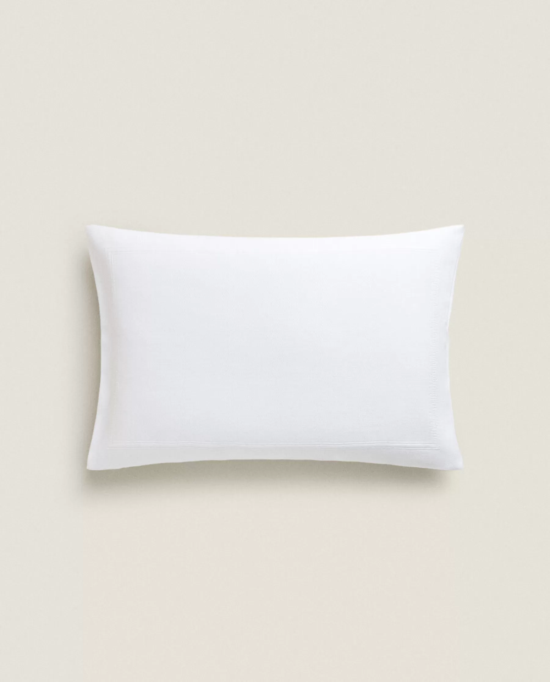 ZARA Home Cotton Throw Pillow Cover With Border | Bedspreads