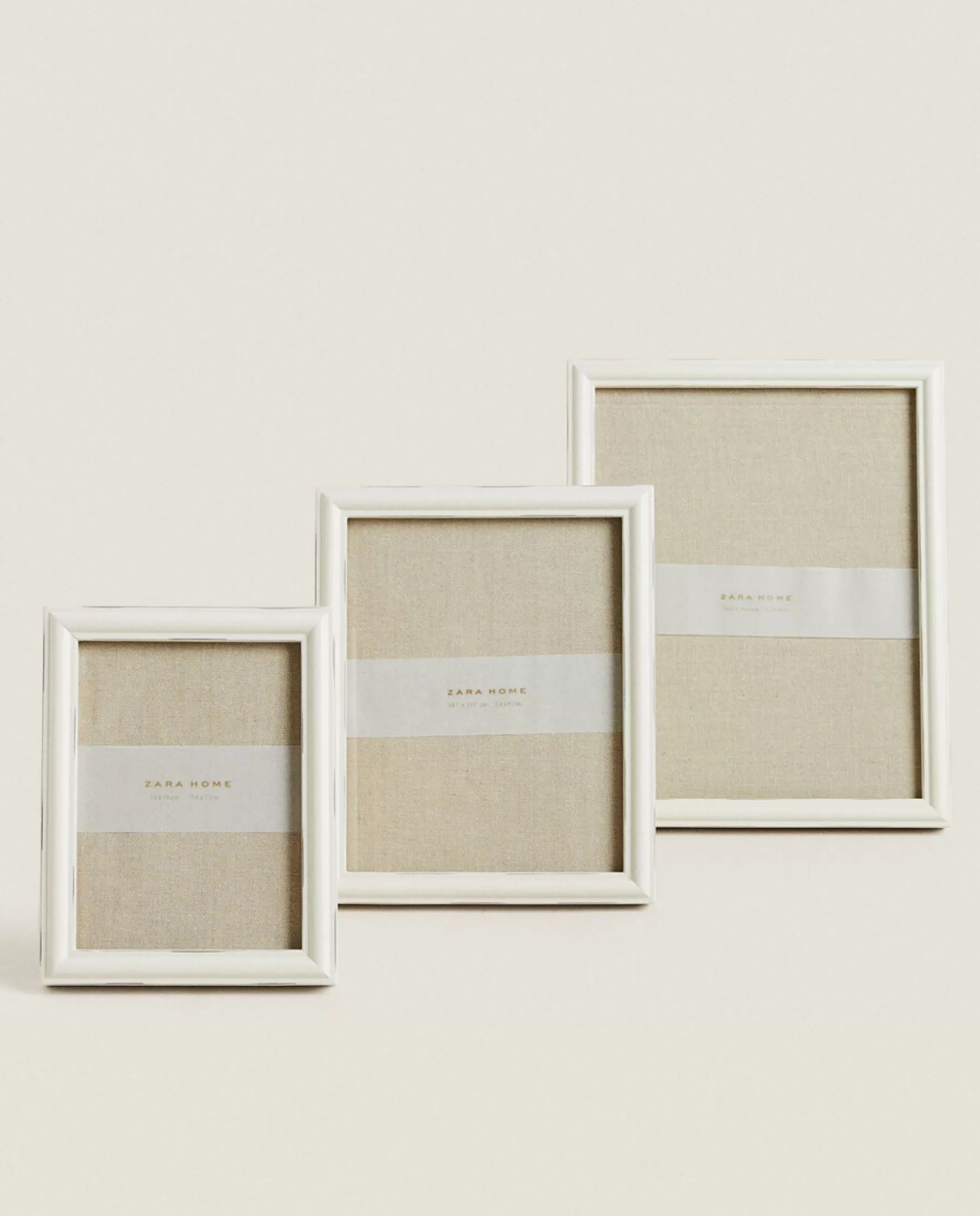 ZARA Home Cream Wooden Frame | Frames And Canvases