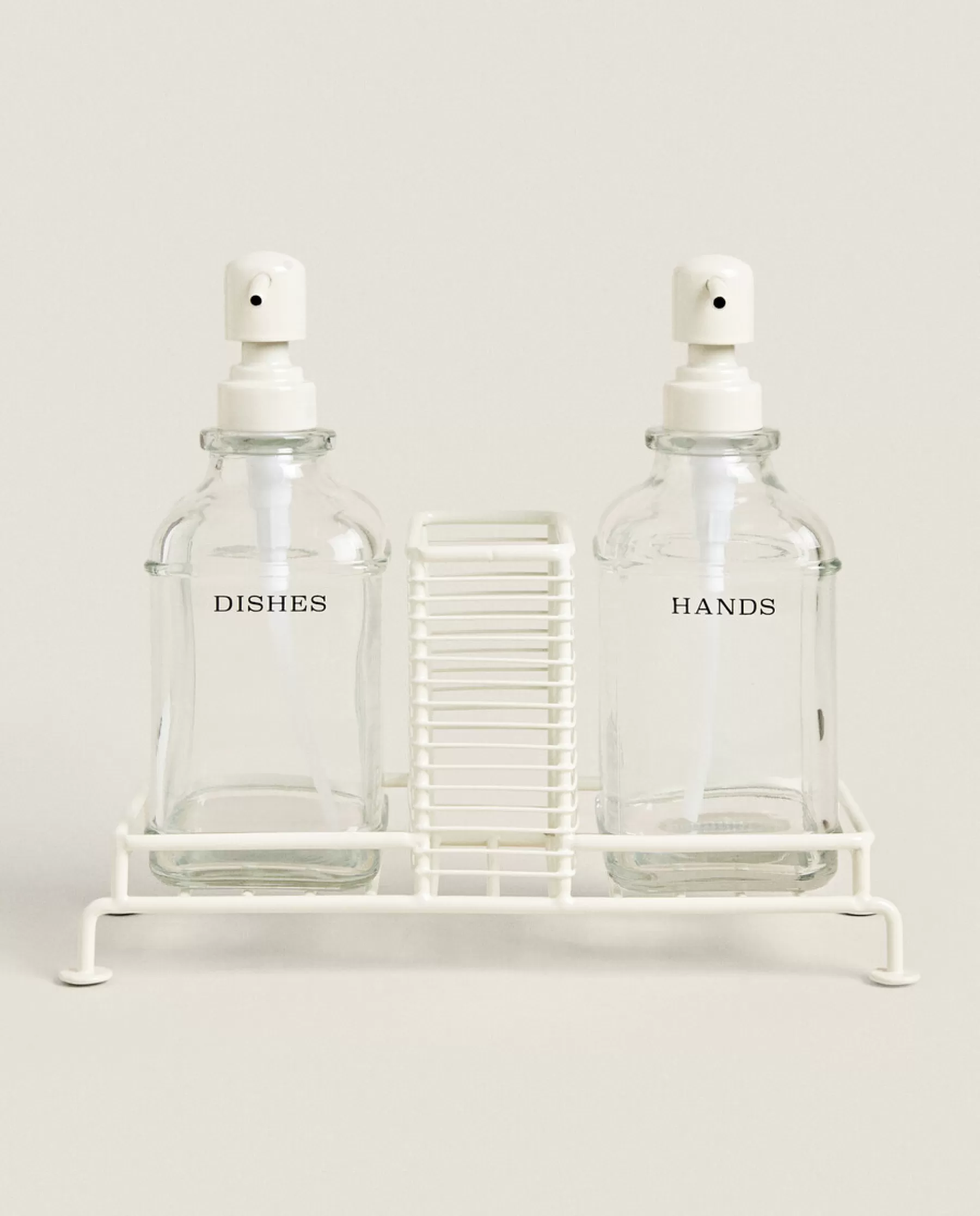 ZARA Home Double Dispenser With Stand | Cleaning