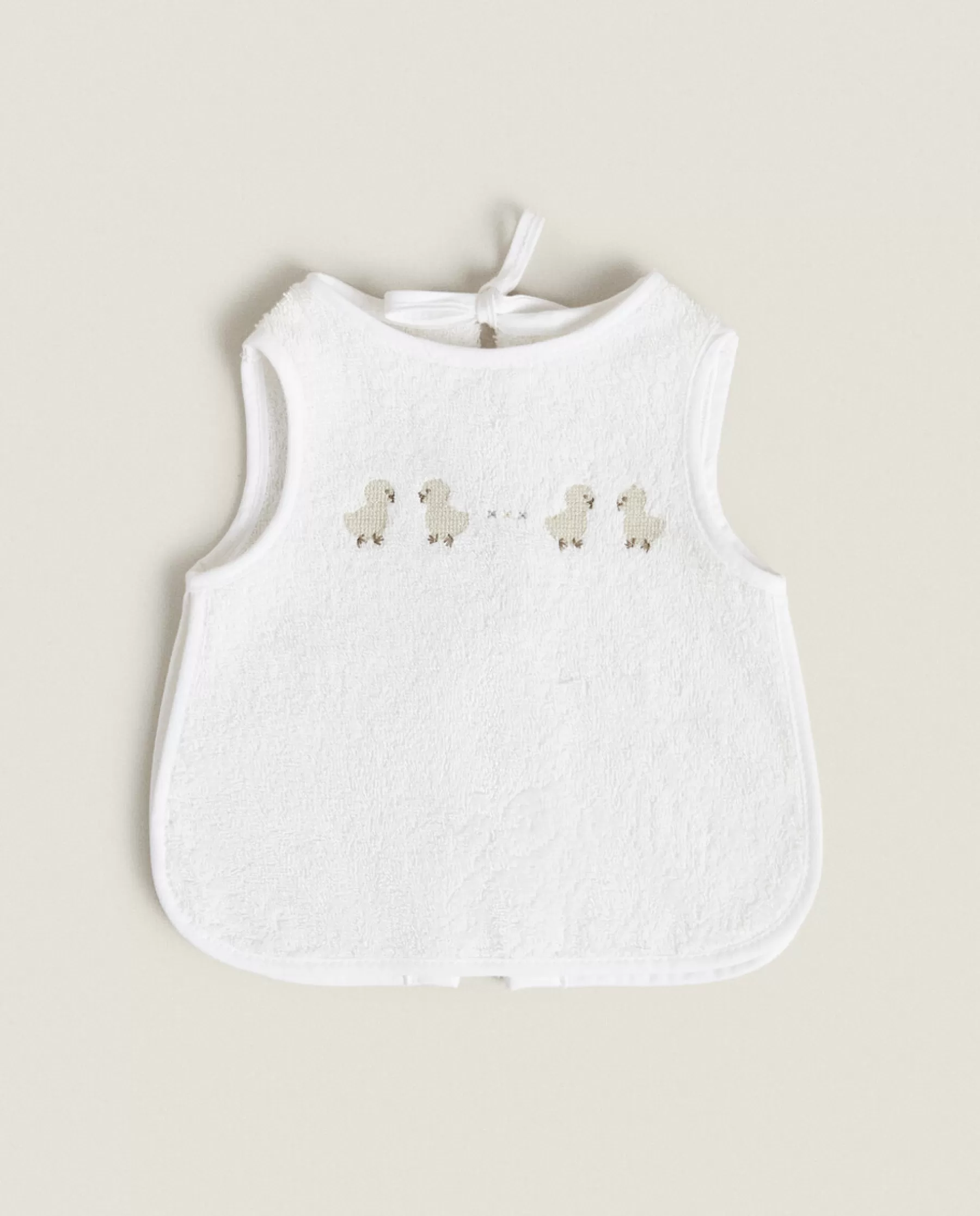 ZARA Home Duck Cross-Stitch Bib | Mealtime