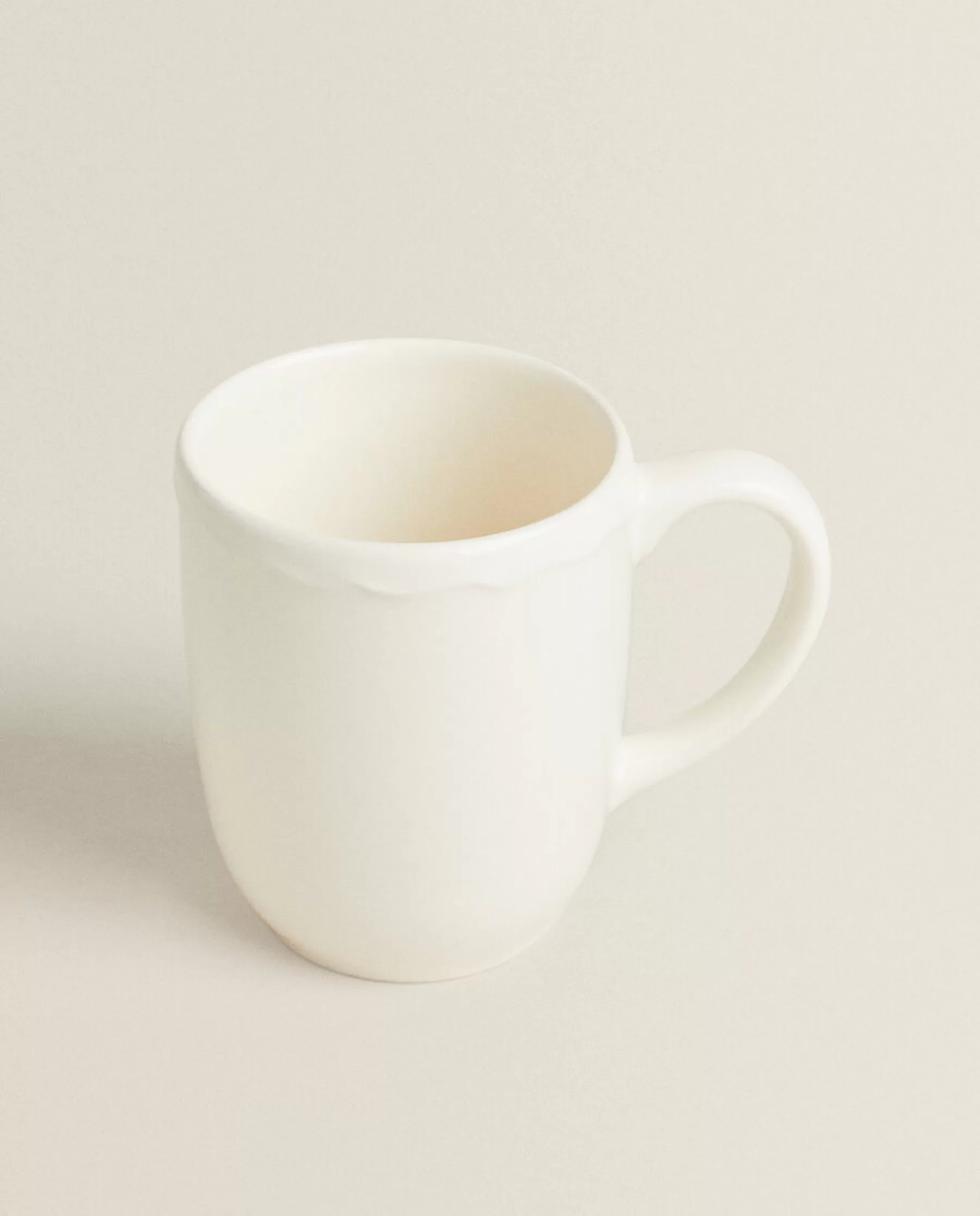 ZARA Home Earthenware Mug With A Raised-Design Edge | Mugs