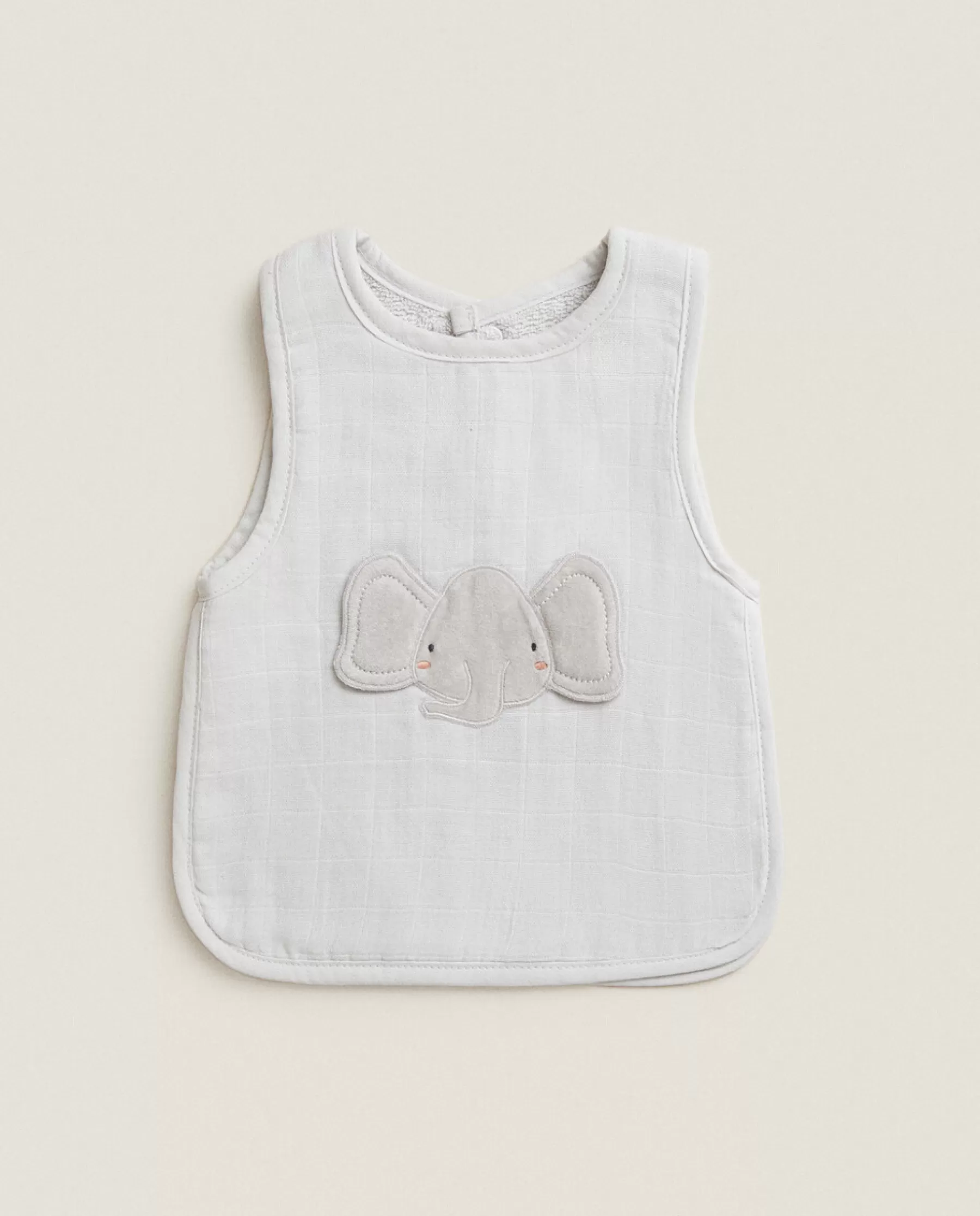 ZARA Home Elephant Cotton Terrycloth Bib | Mealtime