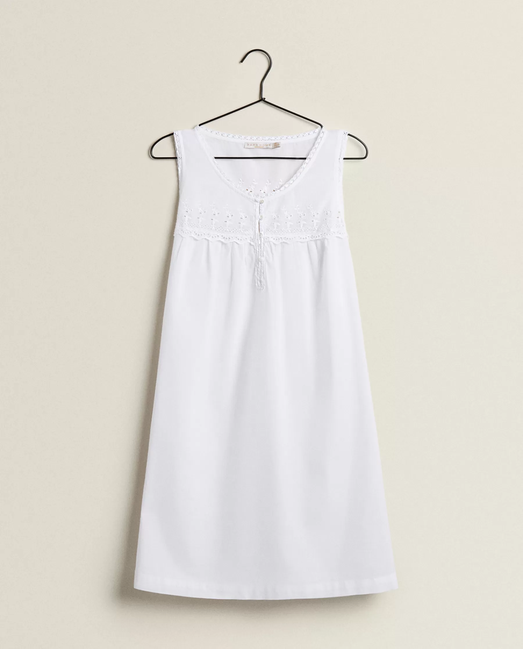 ZARA Home Embroidered Cotton Nightgown | Nightdresses