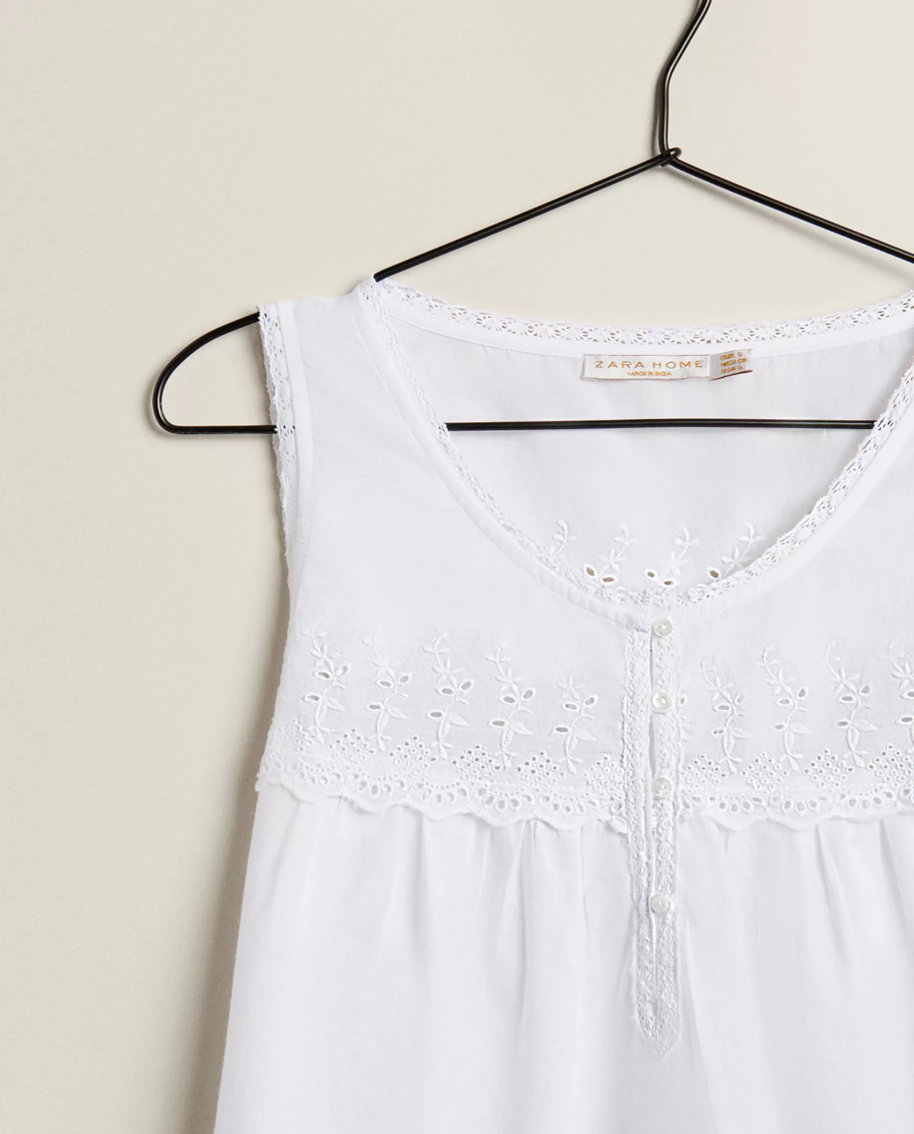 ZARA Home Embroidered Cotton Nightgown | Nightdresses