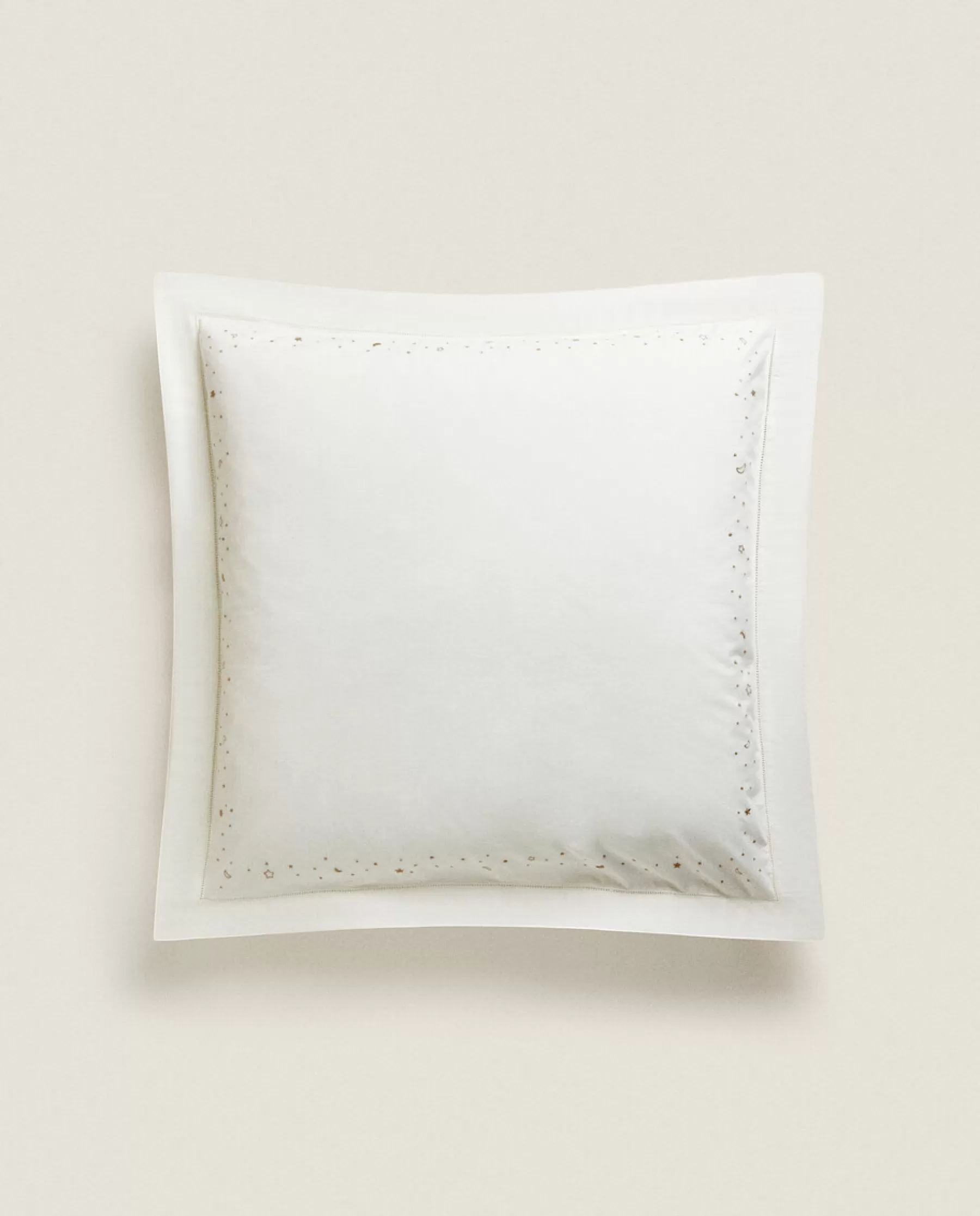 ZARA Home Embroidered Moons And Stars Pillowcase | Crib Bedding