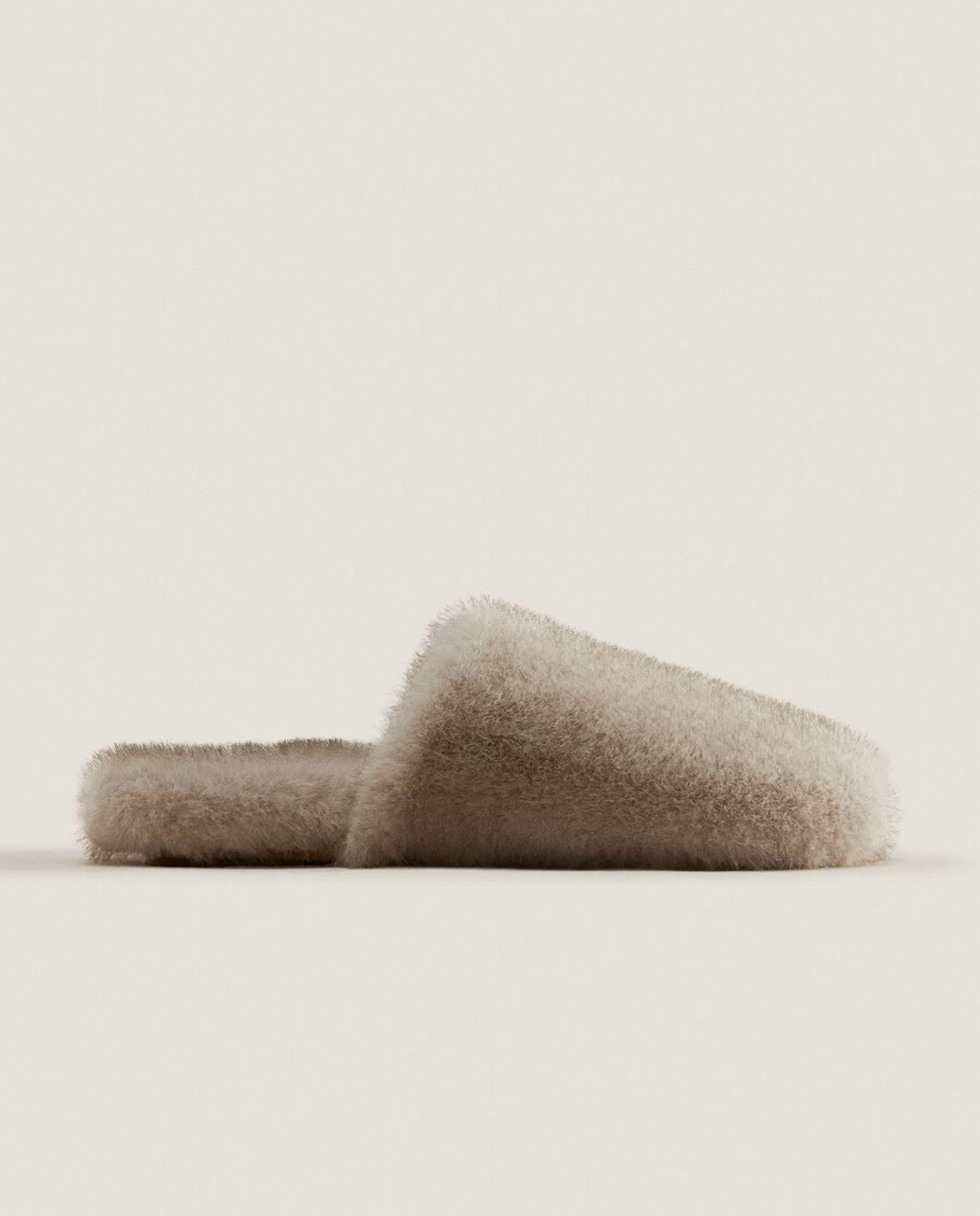 ZARA Home Faux Fur Mule Slippers | Woman