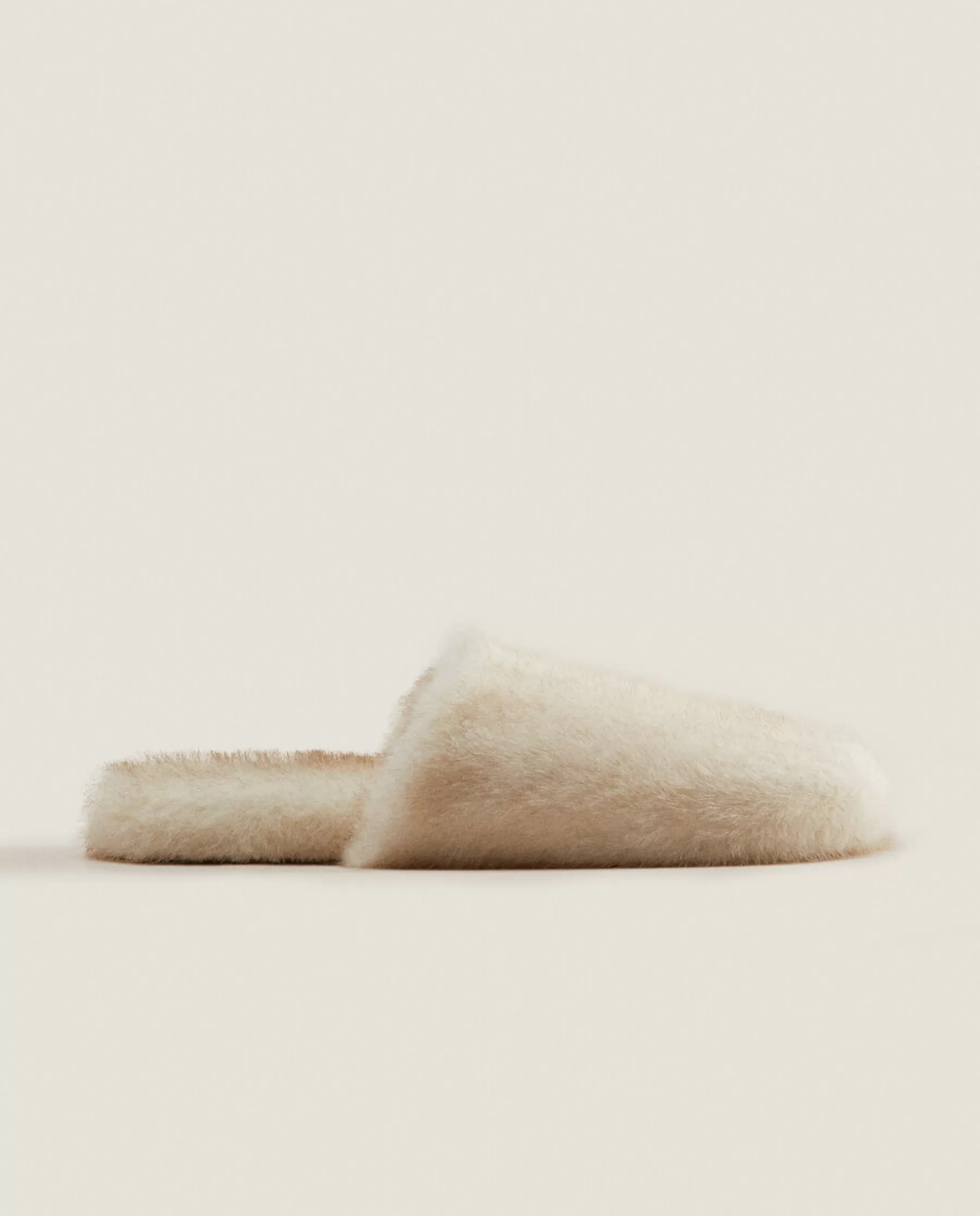 ZARA Home Faux Fur Mule Slippers | Woman