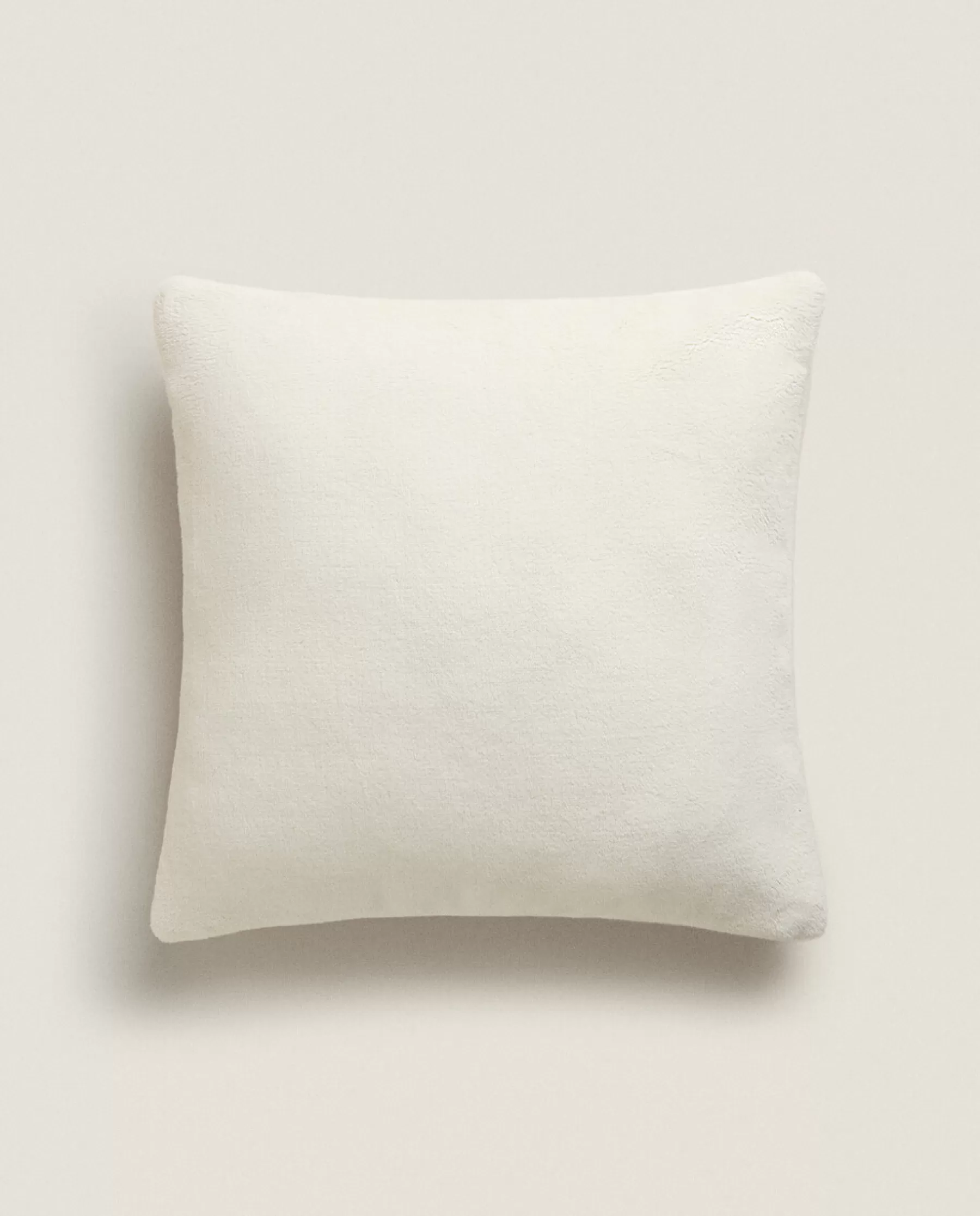 ZARA Home Fleece Throw Pillow Cover | Solid